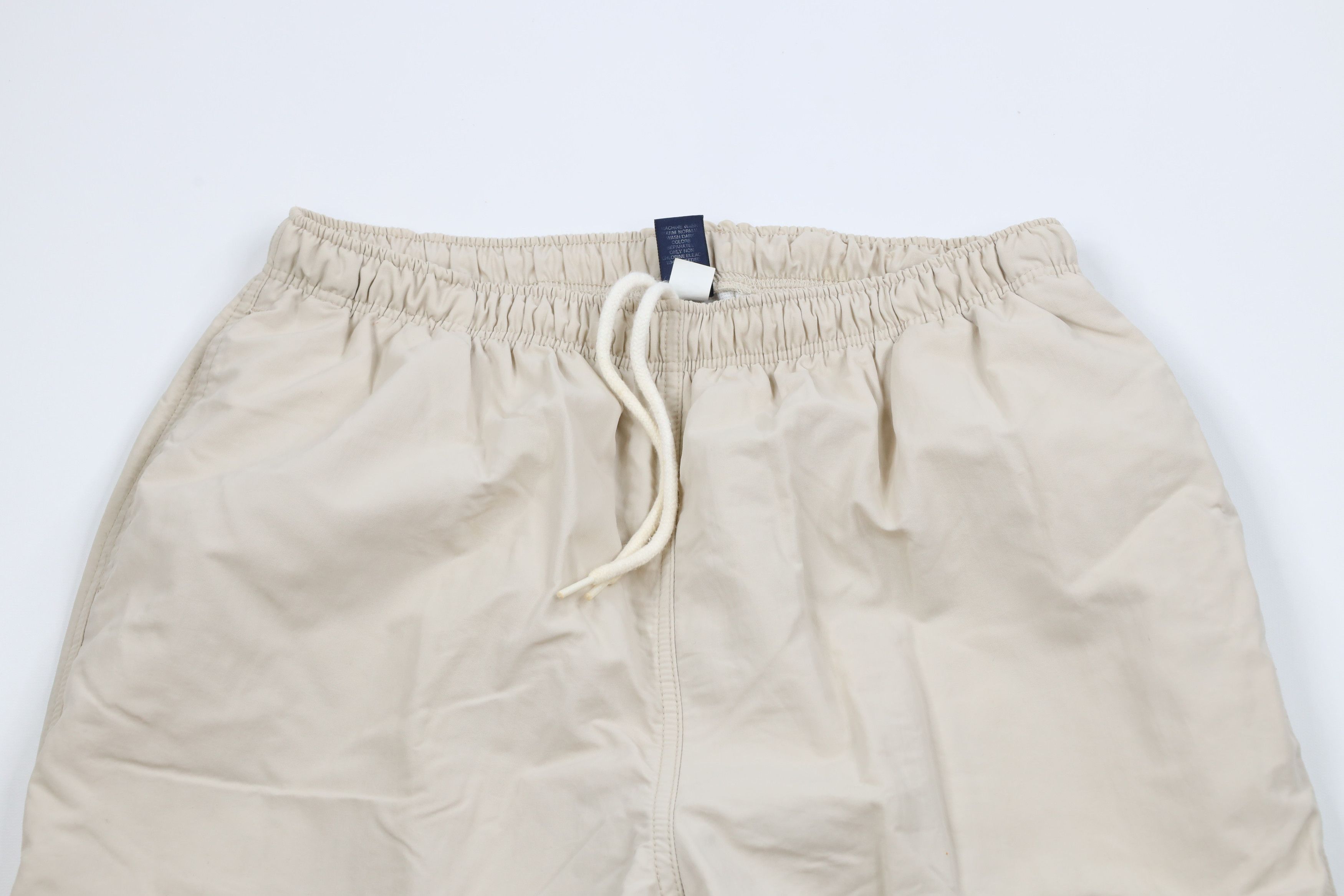 Lands' End × Vintage Vintage 90s Lands End Lined Windbreaker Pants Beige USA Size 38" / US 16 / IT 52 - 2 Thumbnail