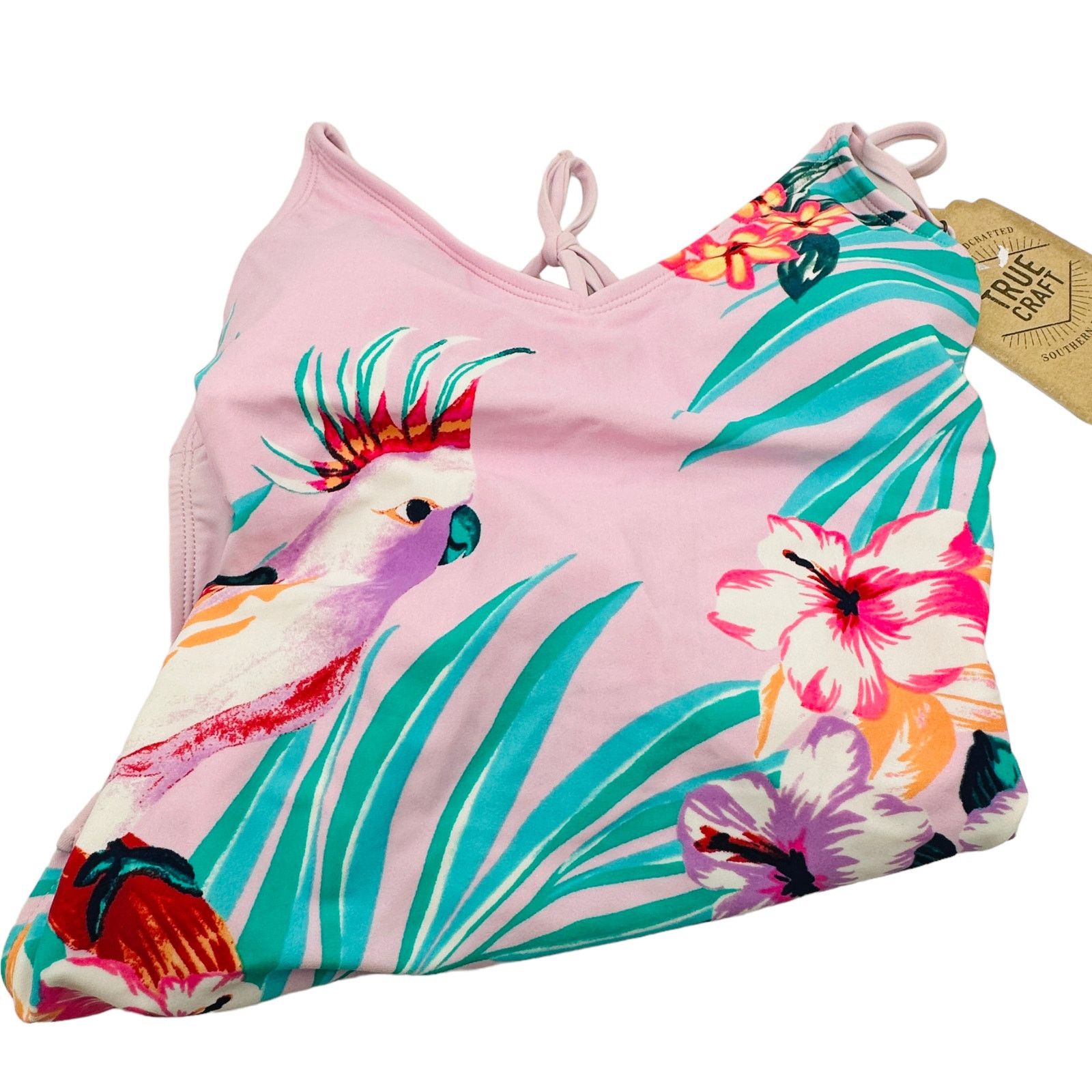 The Unbranded Brand True Craft Cockatoo Hawaiian Swimsuit Size Small Size ONE SIZE - 5 Thumbnail