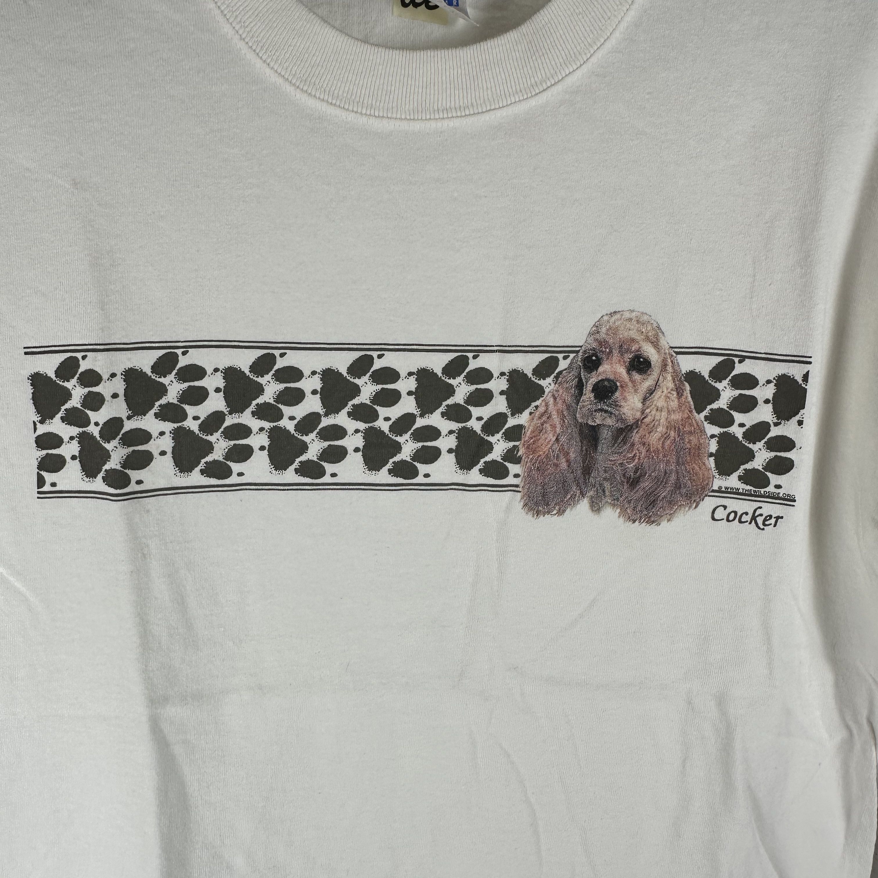 Vintage Vintage 2000s Cocker Spaniel Dog Artwork Graphic T-Shirt Size US M / EU 48-50 / 2 - 2 Thumbnail