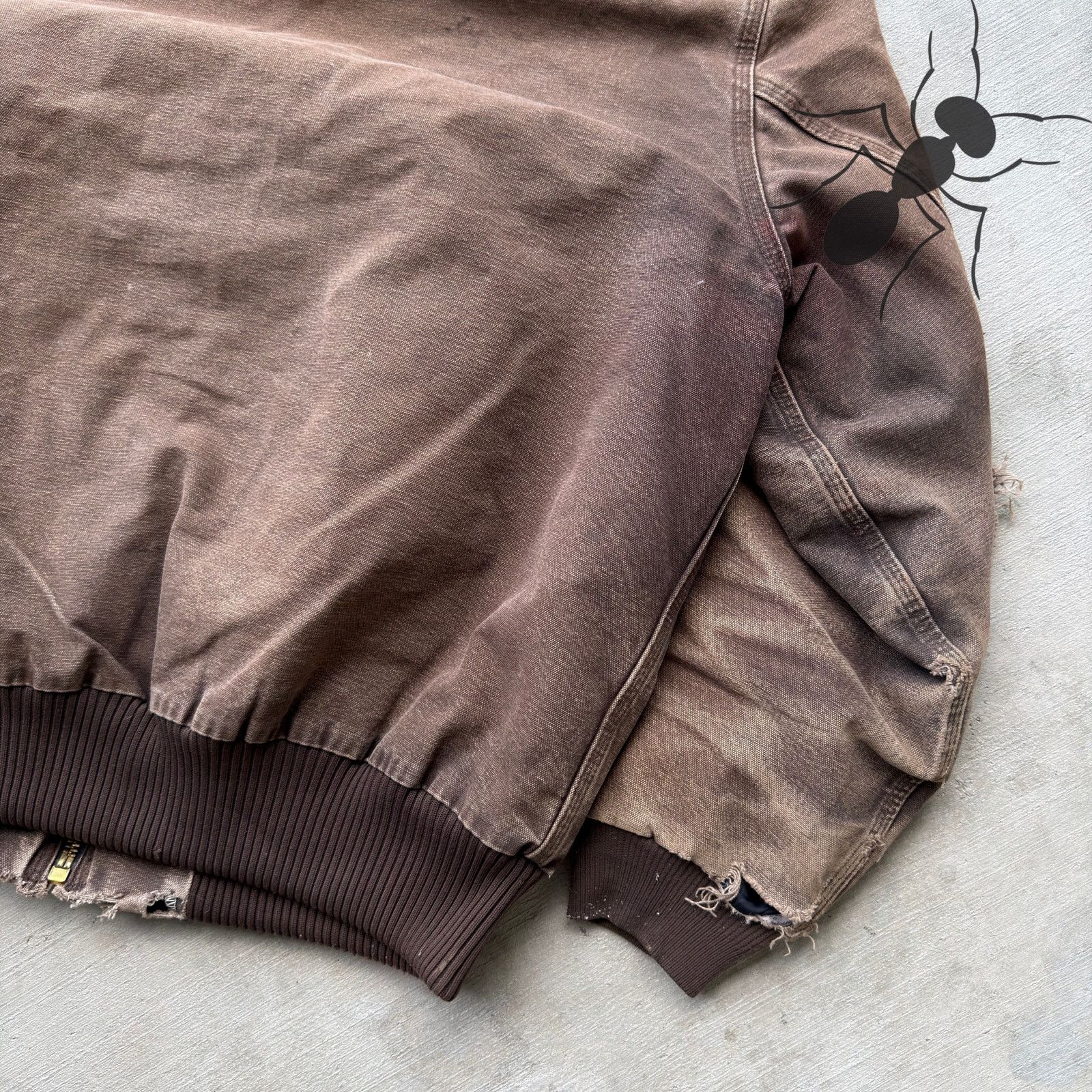 Carhartt × Vintage Carhartt J130 DKB brown hooded work wear jacket Size US XL / EU 56 / 4 - 8 Thumbnail
