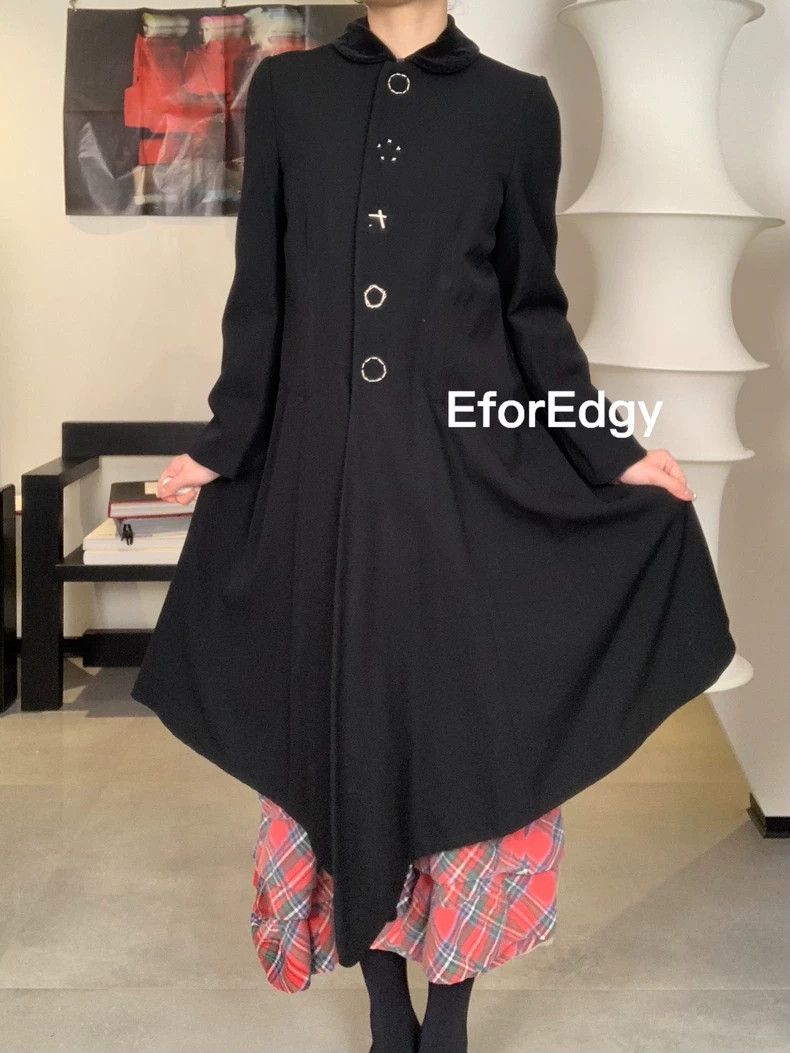 Comme des Garcons Comme Des Garcons Cute black stitched button jacket Size S / US 4 / IT 40 - 2 Thumbnail