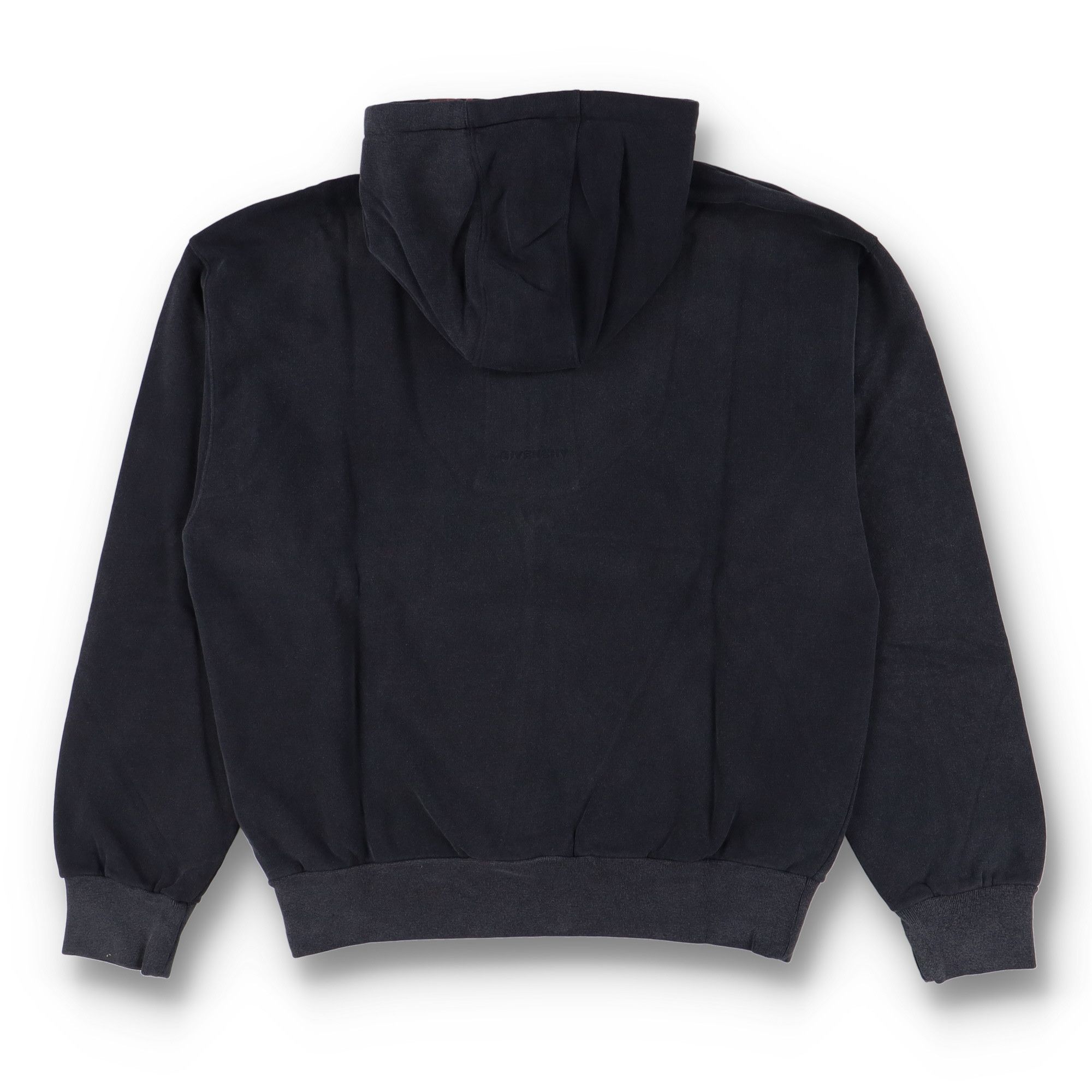 Givenchy Washed Black Embroidered Logo Oversized Hoodie Size US L / EU 52-54 / 3 - 6 Thumbnail