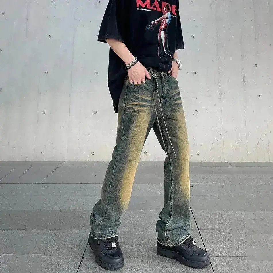 Japanese Brand Flared jeans wide legs baggy vintage designer trousers Y2k Size US 32 / EU 48 - 1 Thumbnail