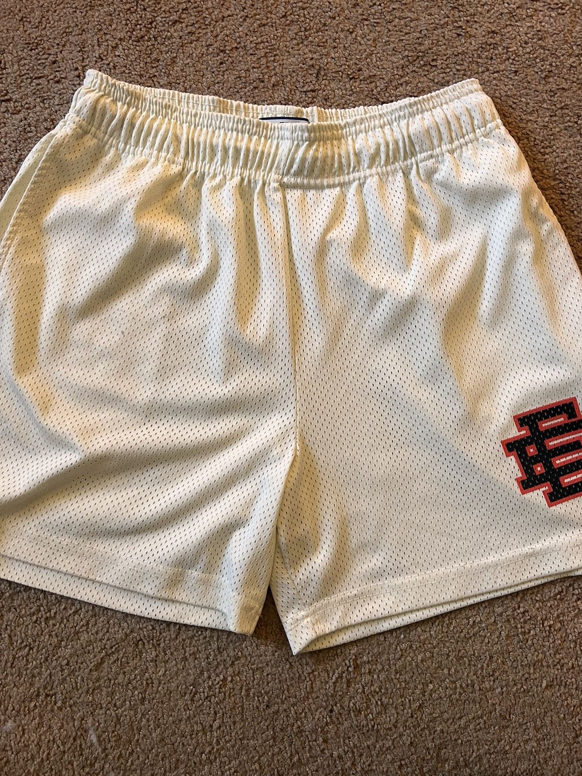image of Eric Emanuel Ee Antique White Shorts Large, Men's (Size 32)