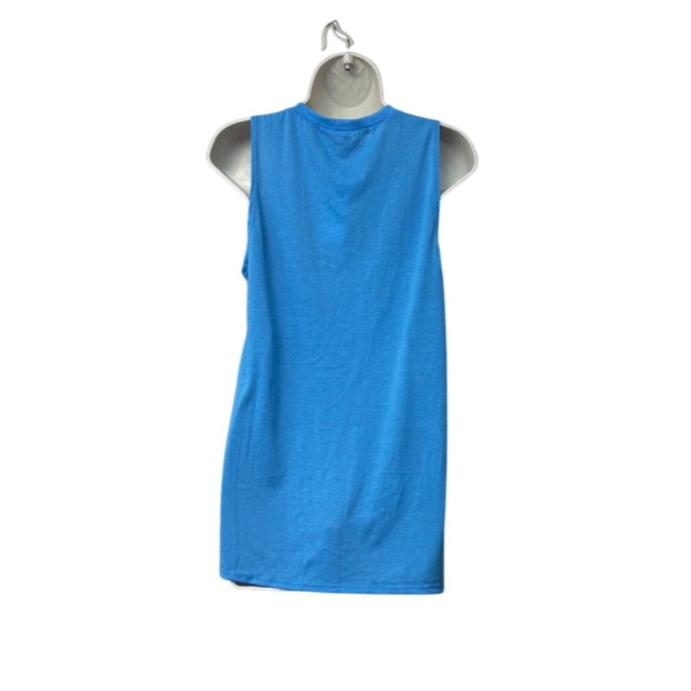 Other Rebellious One Junior’s High-Low Graphic Tank Top, Neon Blue Size XL / US 12-14 / IT 48-50 - 10 Thumbnail