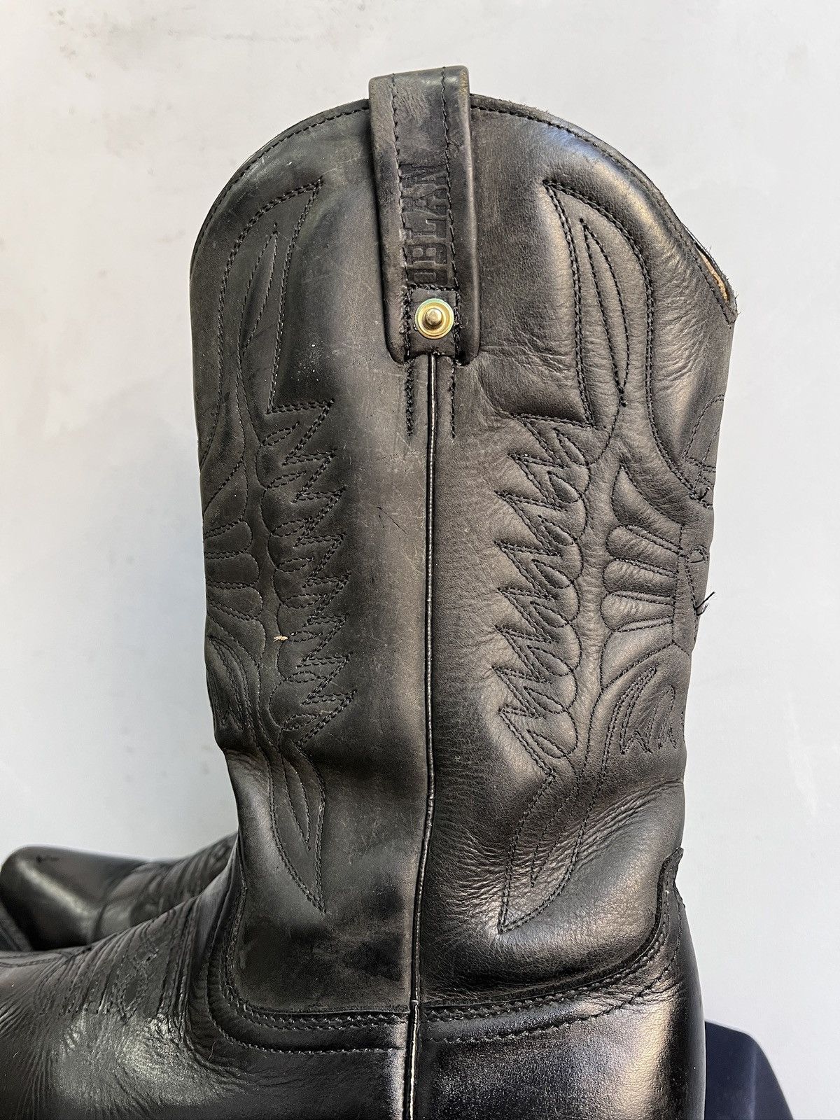 Western Rise Western High Leather Boots Moto 90’s Guidi retro style Size US 8 / EU 41 - 7 Thumbnail