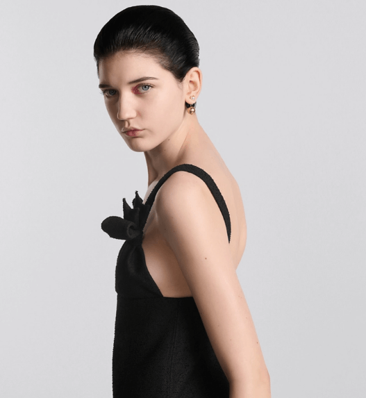 Dior o1w1db11225 451R15 Flared Mini Dress in Black Size M / US 6-8 / IT 42-44 - 7 Thumbnail