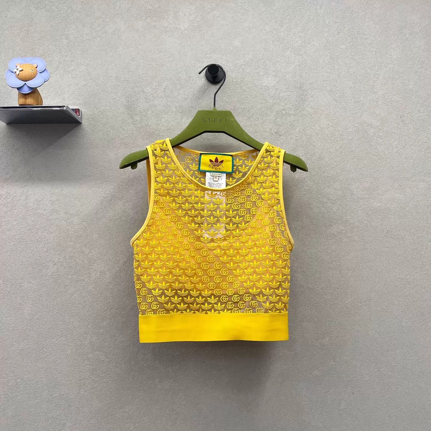 Gucci GUCCI x adidas Yellow Vest & Skirt Set Women XS Size 25" / US 0 / IT 36 - 1 Thumbnail