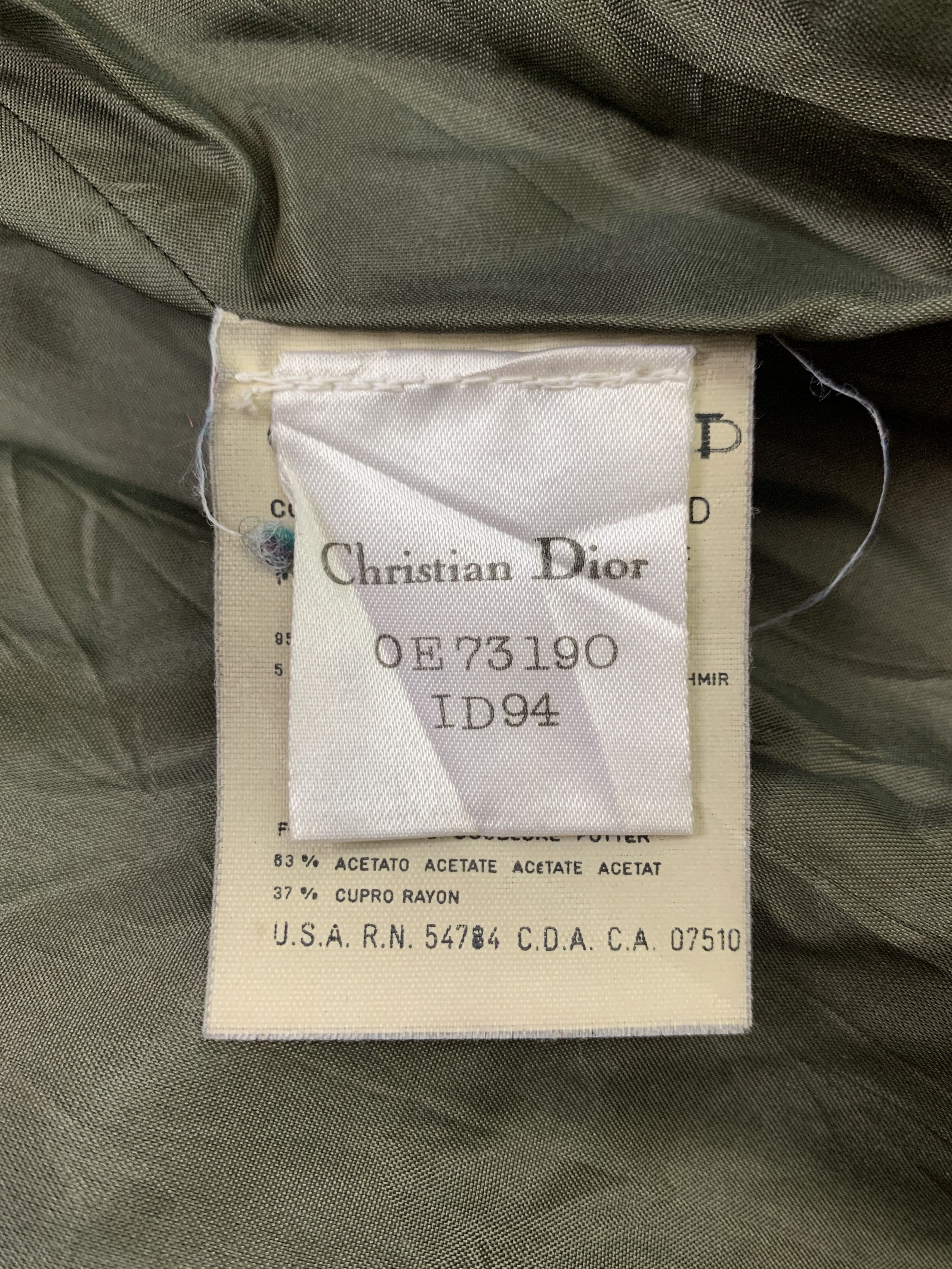 Dior Vtg Dior Wool & Cashmere Coat Jacket Made in Italy Size M / US 6-8 / IT 42-44 - 13 Thumbnail