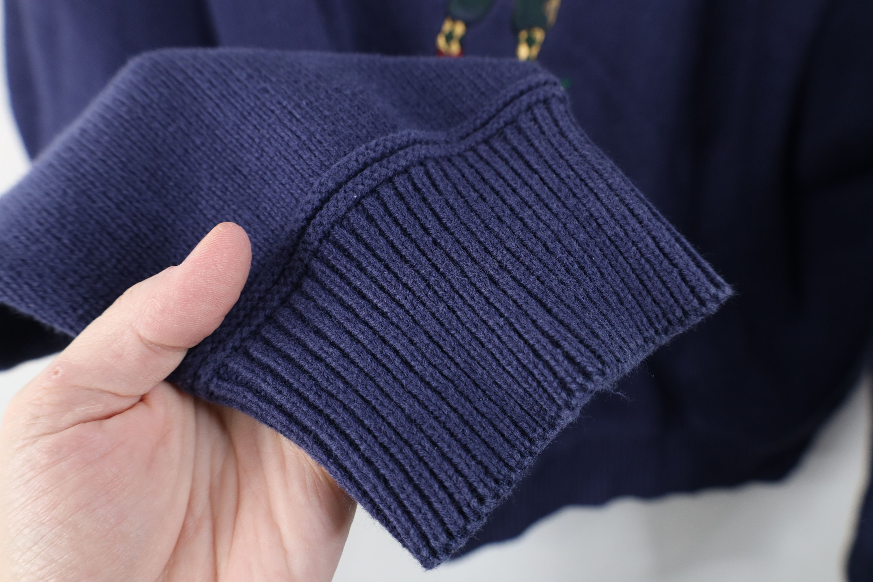 Vintage Vintage 90s Streetwear Golfing Knit Crewneck Sweater Blue Size US XL / EU 56 / 4 - 7 Thumbnail