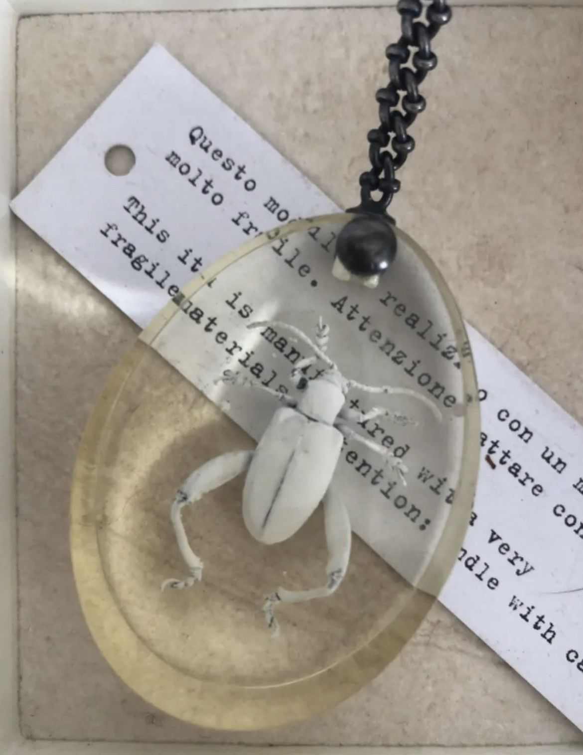 Maison Margiela Margiela Beetle Necklace Size ONE SIZE - 3 Thumbnail