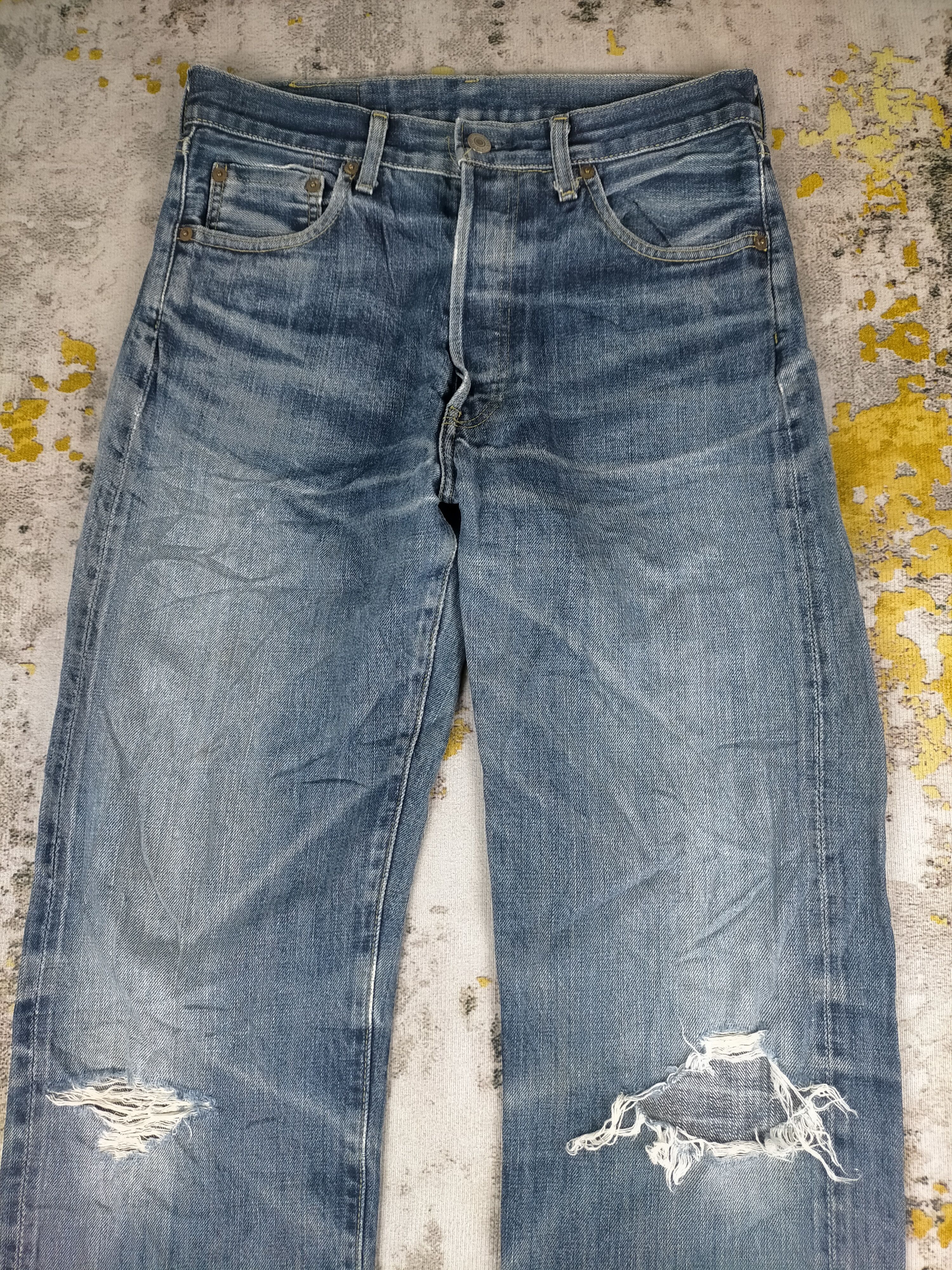 Levi's 🔥 Vintage 80s Levis 503B Big E Selvedge Distressed Jeans Size US 30 / EU 46 - 3 Thumbnail
