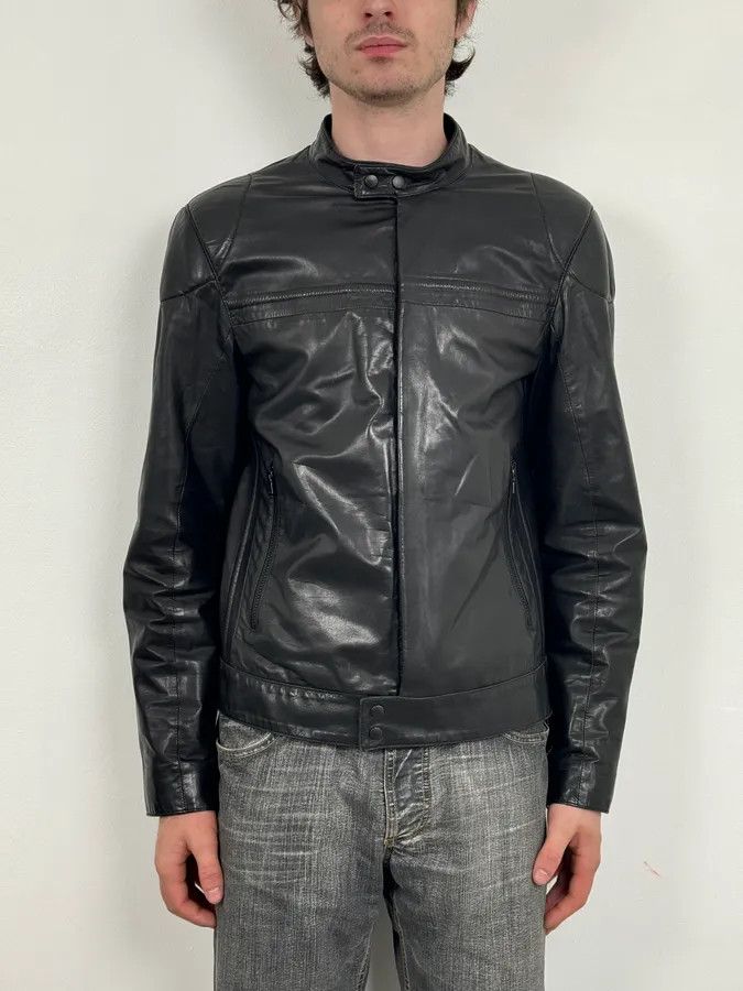 Prada AW2009 Prada Black Padded Leather Biker Jacket Size US M / EU 48-50 / 2 - 2 Thumbnail