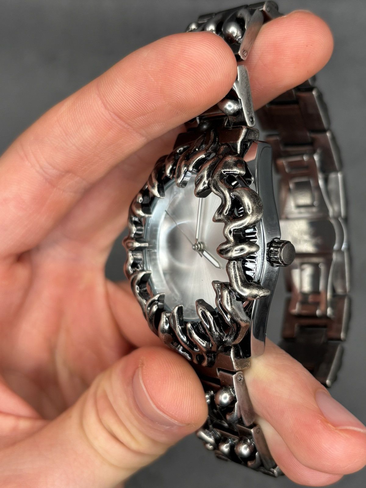Other Wristwatch Silver Black Vintage Gothic Size ONE SIZE - 10 Thumbnail