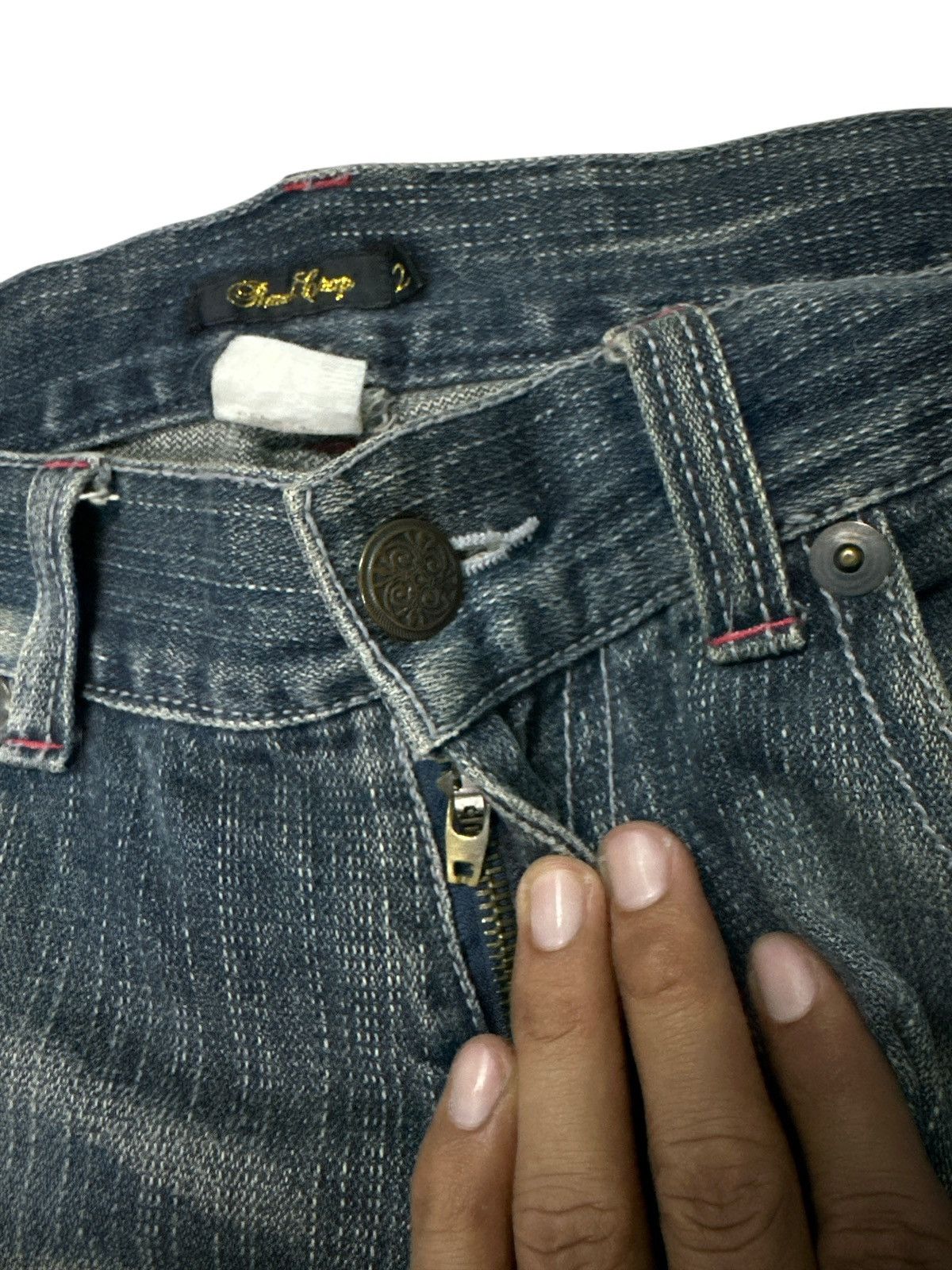 Vintage Flare 🎌💥 Rand crap Bootcut Flare Distress Denim Size US 34 / EU 50 - 9 Thumbnail