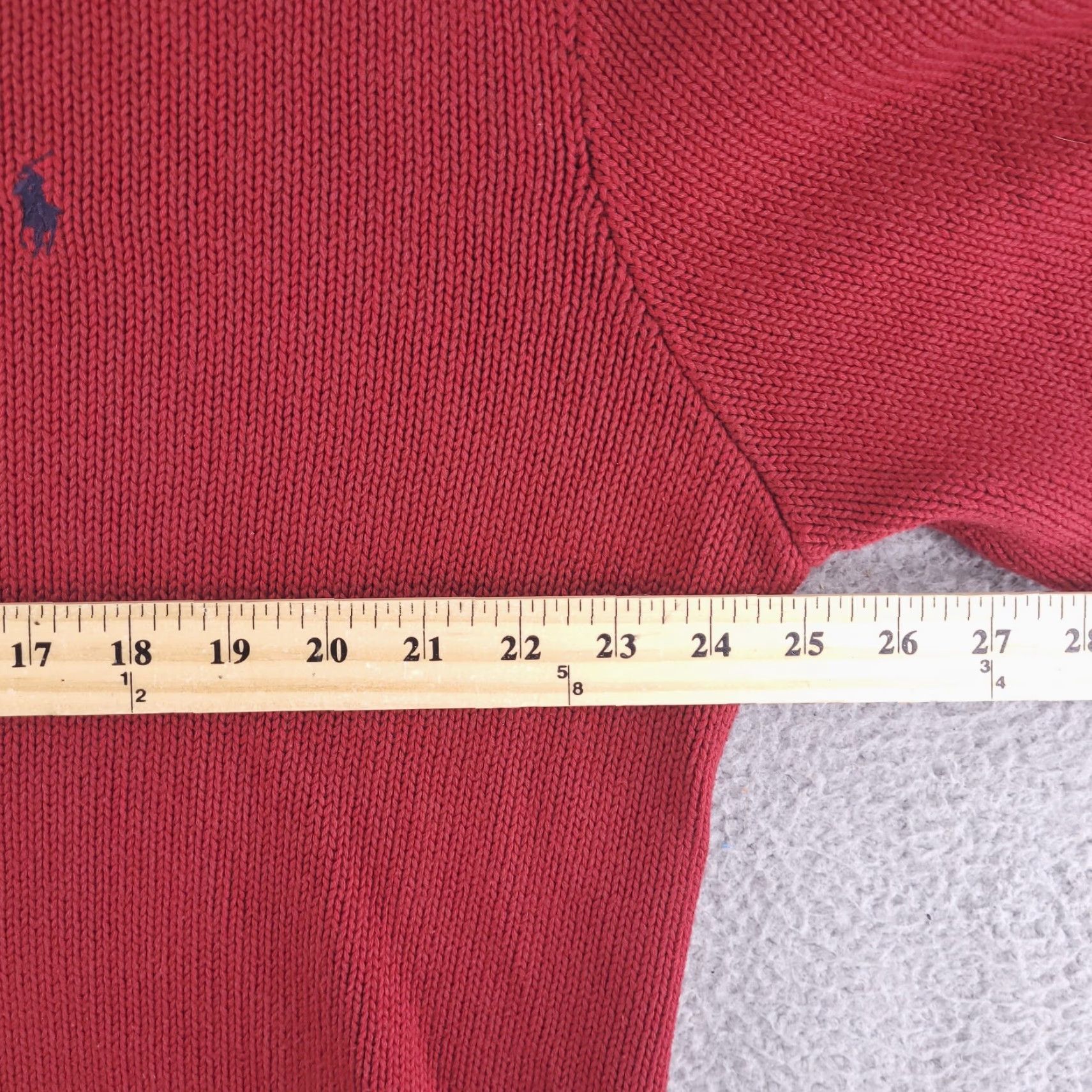 Polo Ralph Lauren Polo Ralph Lauren Sweater Mens XL red Knit V Neck BOXY SHORT FIT Size US XL / EU 56 / 4 - 5 Thumbnail