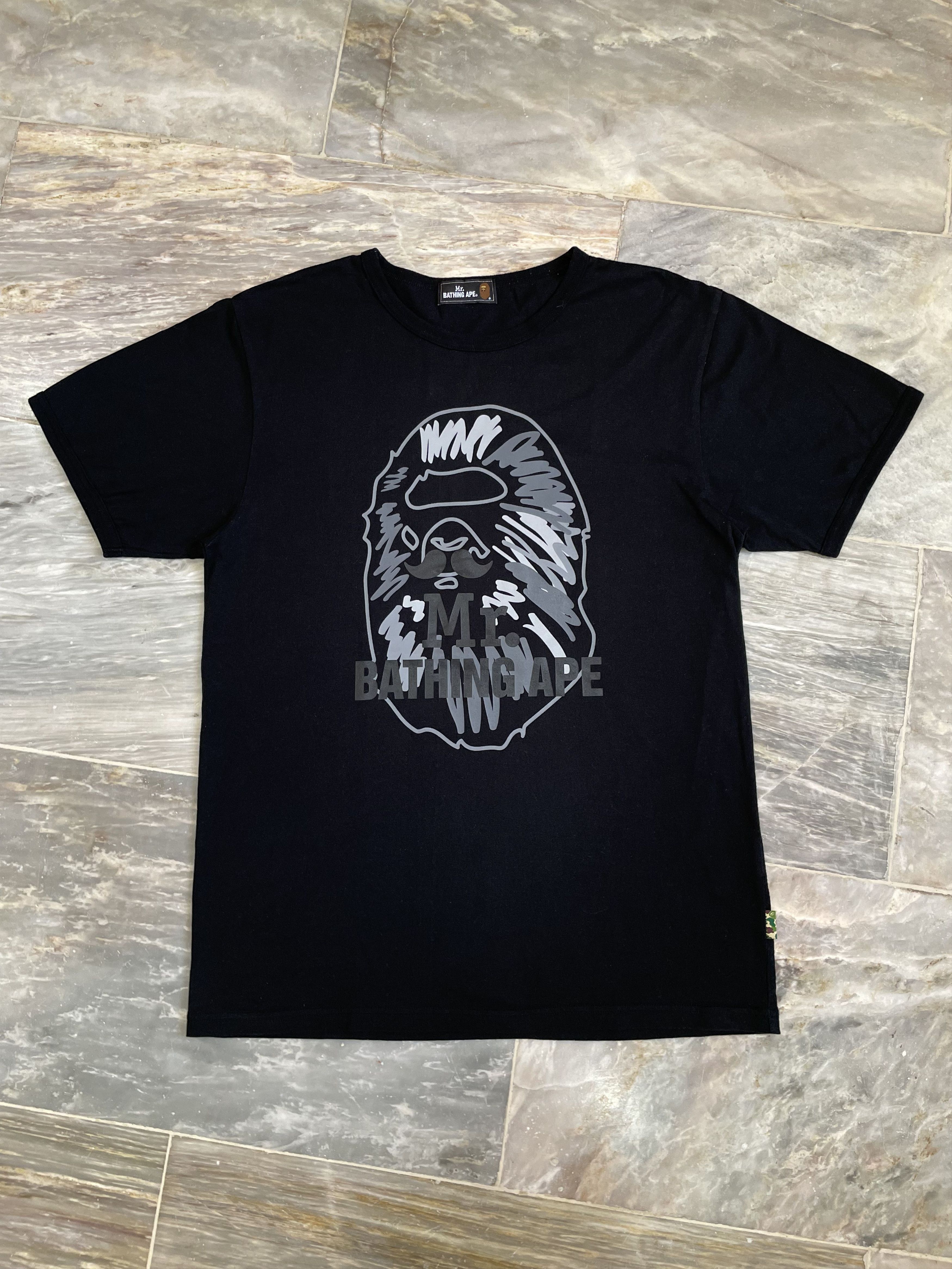 Bape Mr Bathing Ape - Biglogo Tee Size US L / EU 52-54 / 3 - 1 Thumbnail