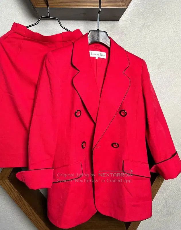 Dior Dior Red Wool Women's Cardigan . Size XXS / US 00 / IT 34 - 3 Thumbnail
