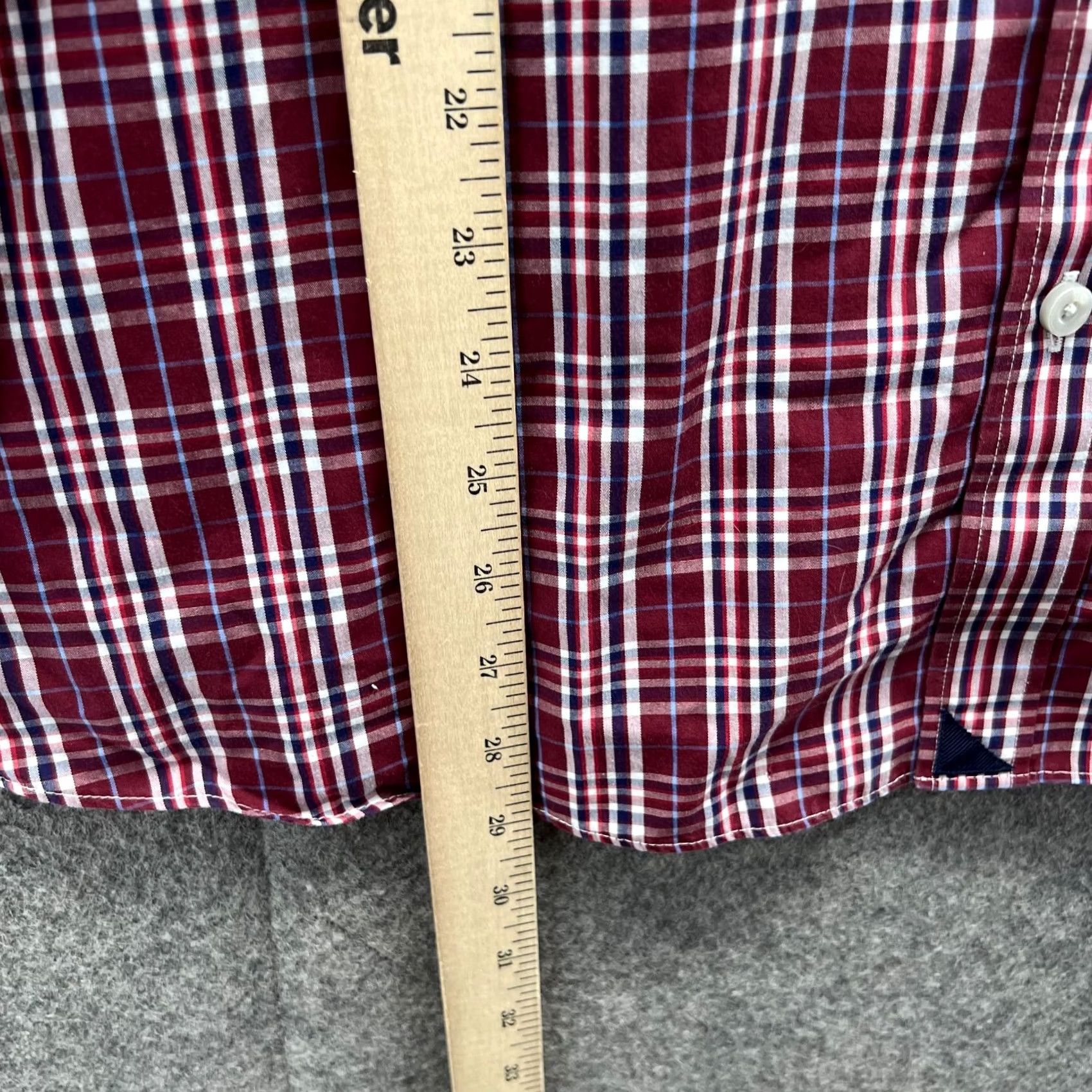 UNTUCKit UNTUCKit Shirt Men XXL Red Button-Down Wrinkle Free Glen Plaid Preppy Check Shirt Size US XXL / EU 58 / 5 - 6 Thumbnail