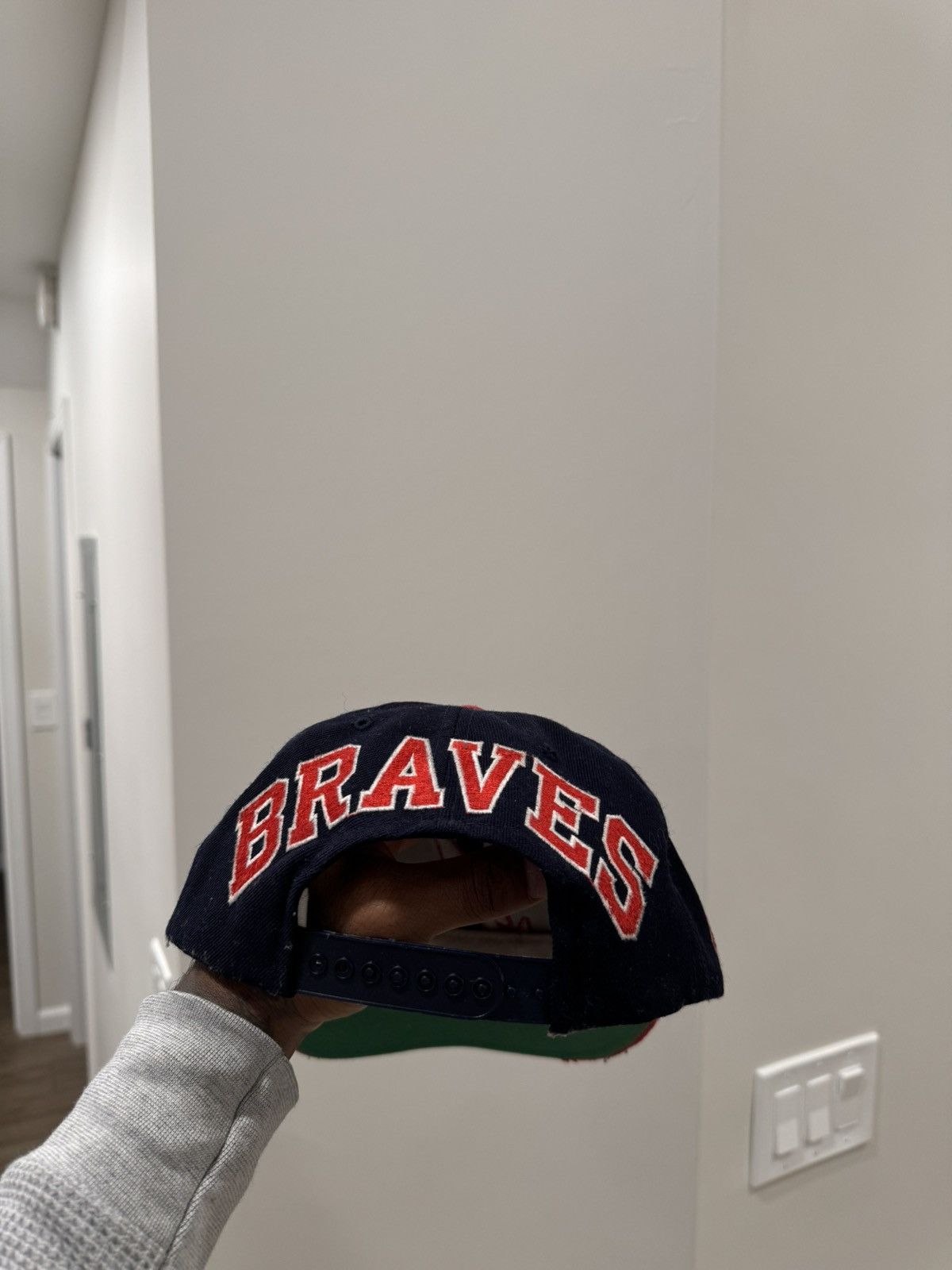 Vintage Vintage Atlanta hawks block head snapback Size ONE SIZE - 2 Thumbnail