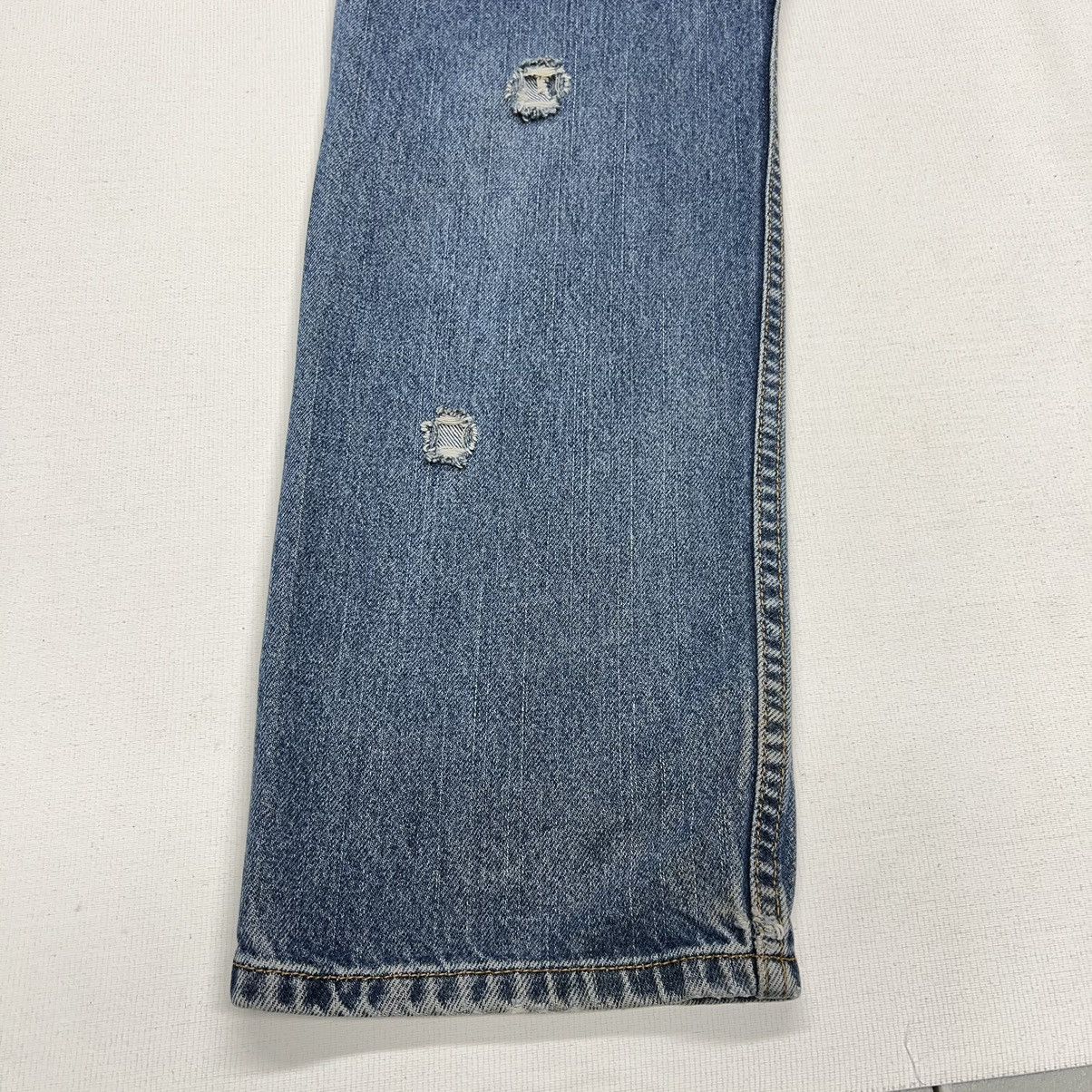 Levi's × Vintage Levis 505 Jeans Blue Straight Regular Fit Distressed Y2K Size US 34 / EU 50 - 17 Thumbnail