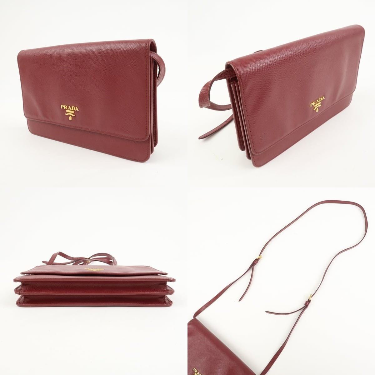 Prada Prada Saffiano Wallet on Chain Crossbody Bag Size ONE SIZE - 3 Thumbnail