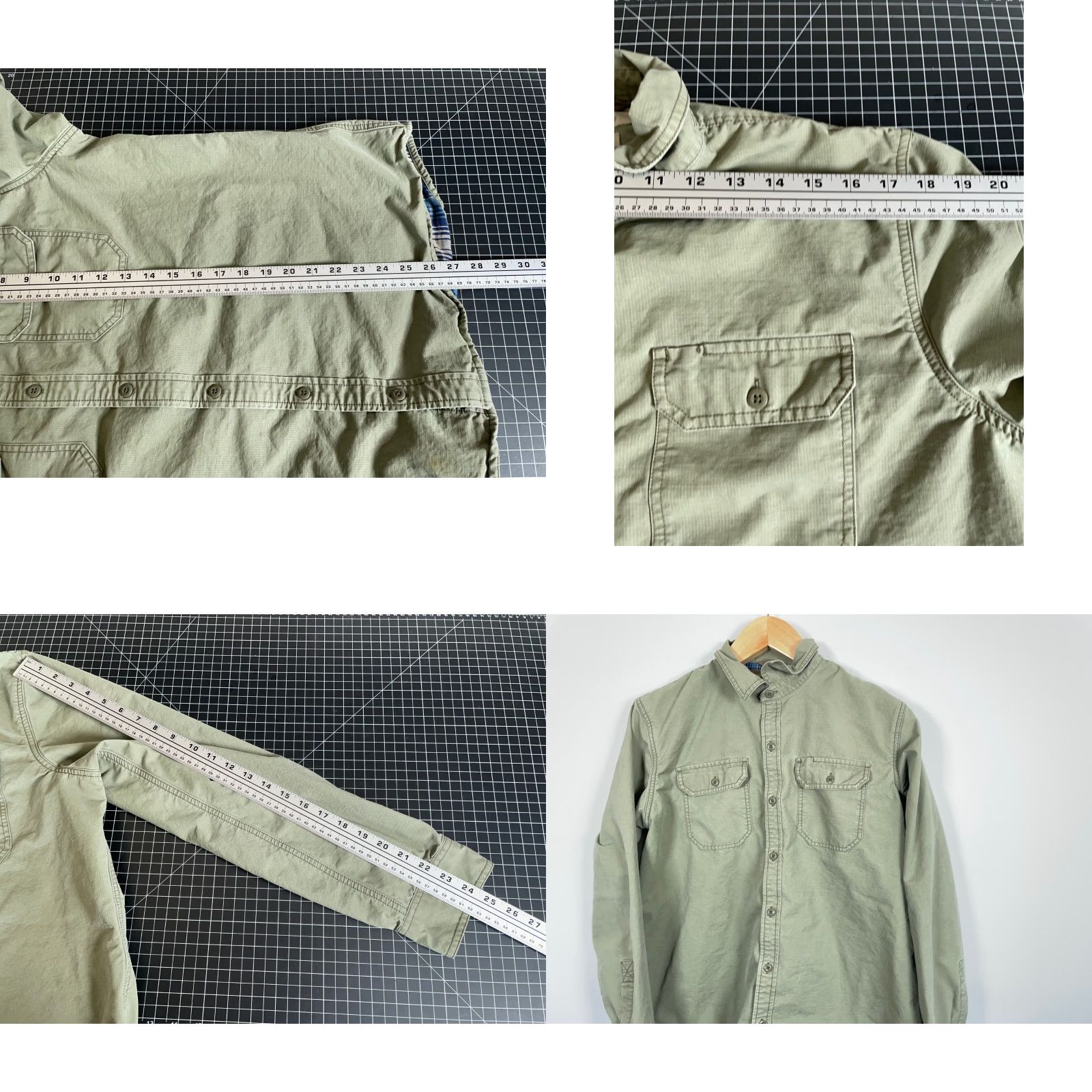 Vintage VINTAGE L.L. Bean Flannel Lined Shirt Jacket Mens Large Green Blue Plaid Size US L / EU 52-54 / 3 - 8 Thumbnail