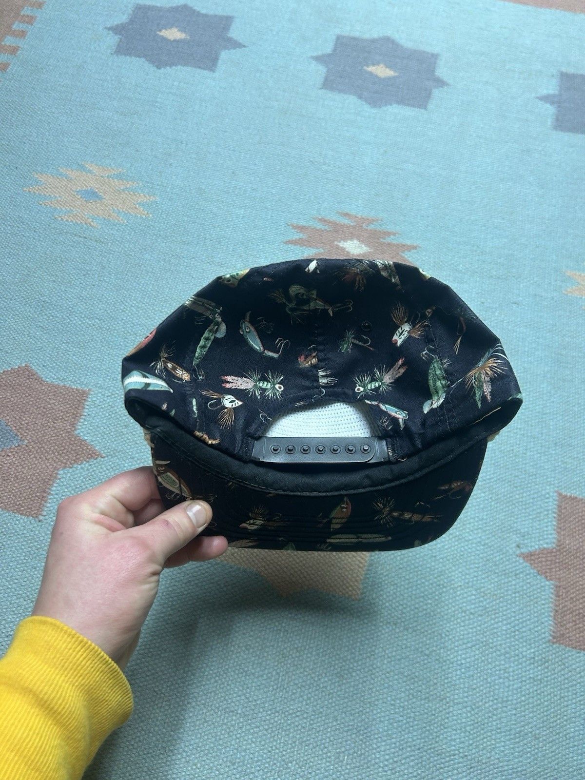 Vintage Vtg 90s SnapBack hat gander mountain fishing all over USA Size ONE SIZE - 4 Thumbnail