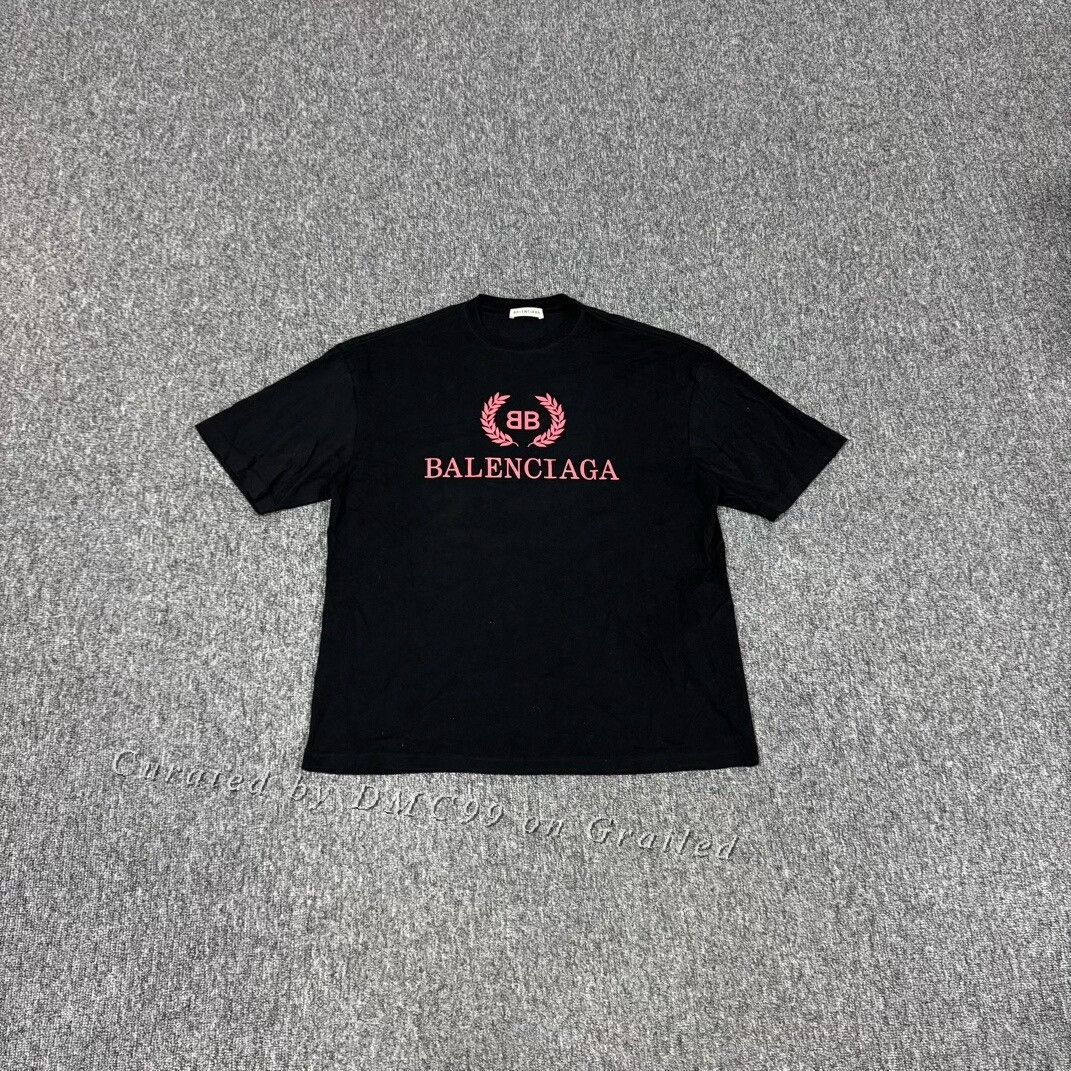 Balenciaga Balenciaga Double B Print Short Sleeve T-Shirt Size S / US 4 / IT 40 - 1 Thumbnail