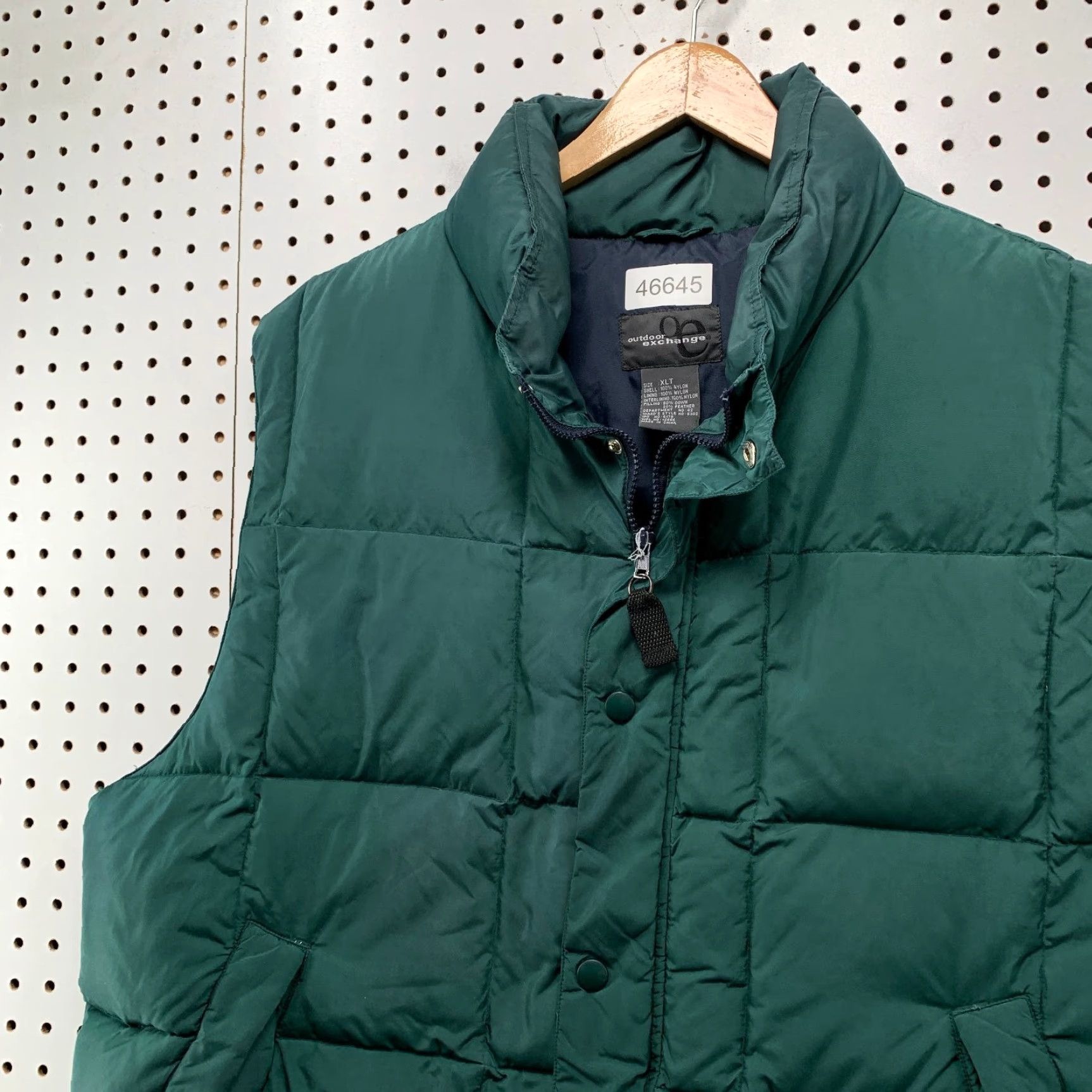 Vintage VINTAGE Outdoor exchange Vest Puffer Down Green XLT Tall Men Nylon Softshell Shell Outdoor Size US XL / EU 56 / 4 - 7 Thumbnail