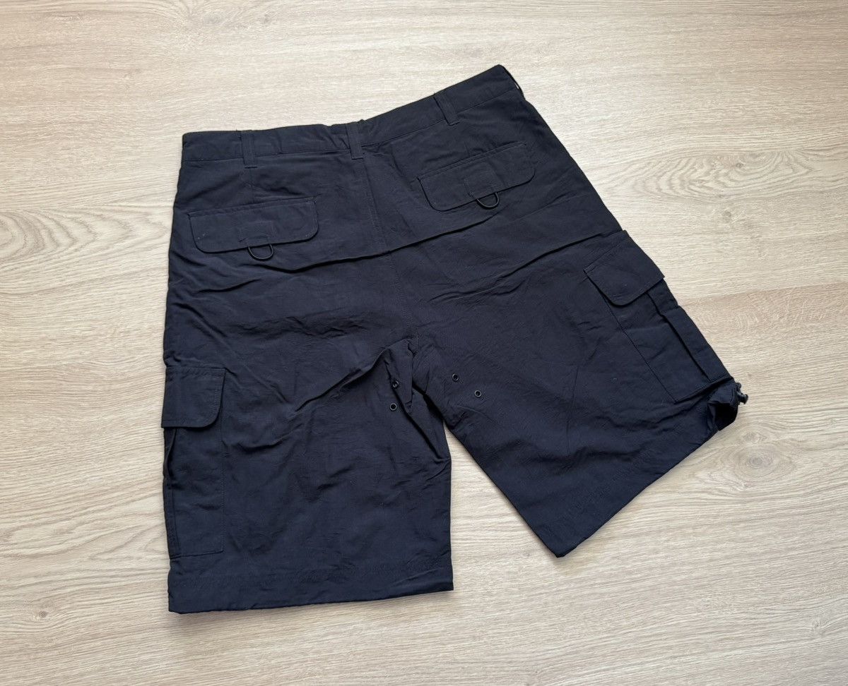 H&M Vintage 00’s H&M y2k Black Tactical Cargo Nylon Shorts Size US 34 / EU 50 - 5 Thumbnail