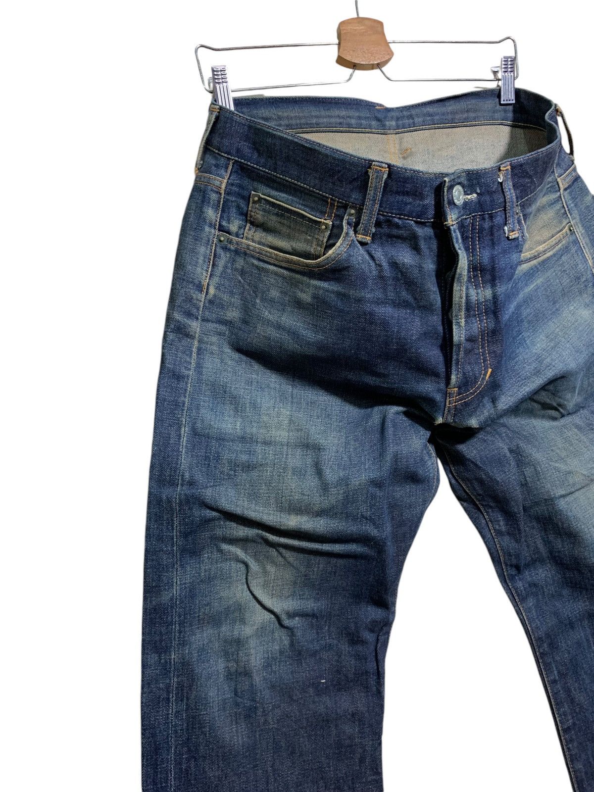 Japanese Brand × Takeo Kikuchi 🔥T.KIKUCHI SELVEDGE DENIM W37 Size US 37 - 4 Thumbnail