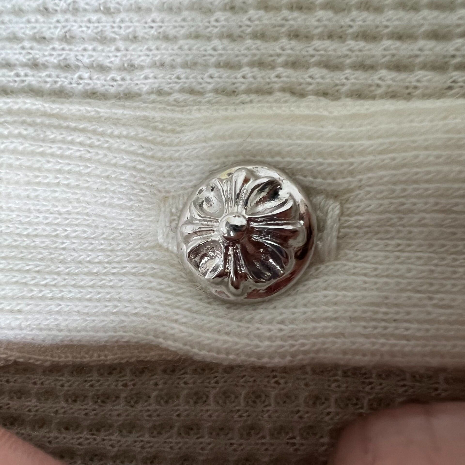 Chrome Hearts Chrome Hearts Waffle Knit Silver Buckle Short Sleeve Size US XL / EU 56 / 4 - 8 Thumbnail