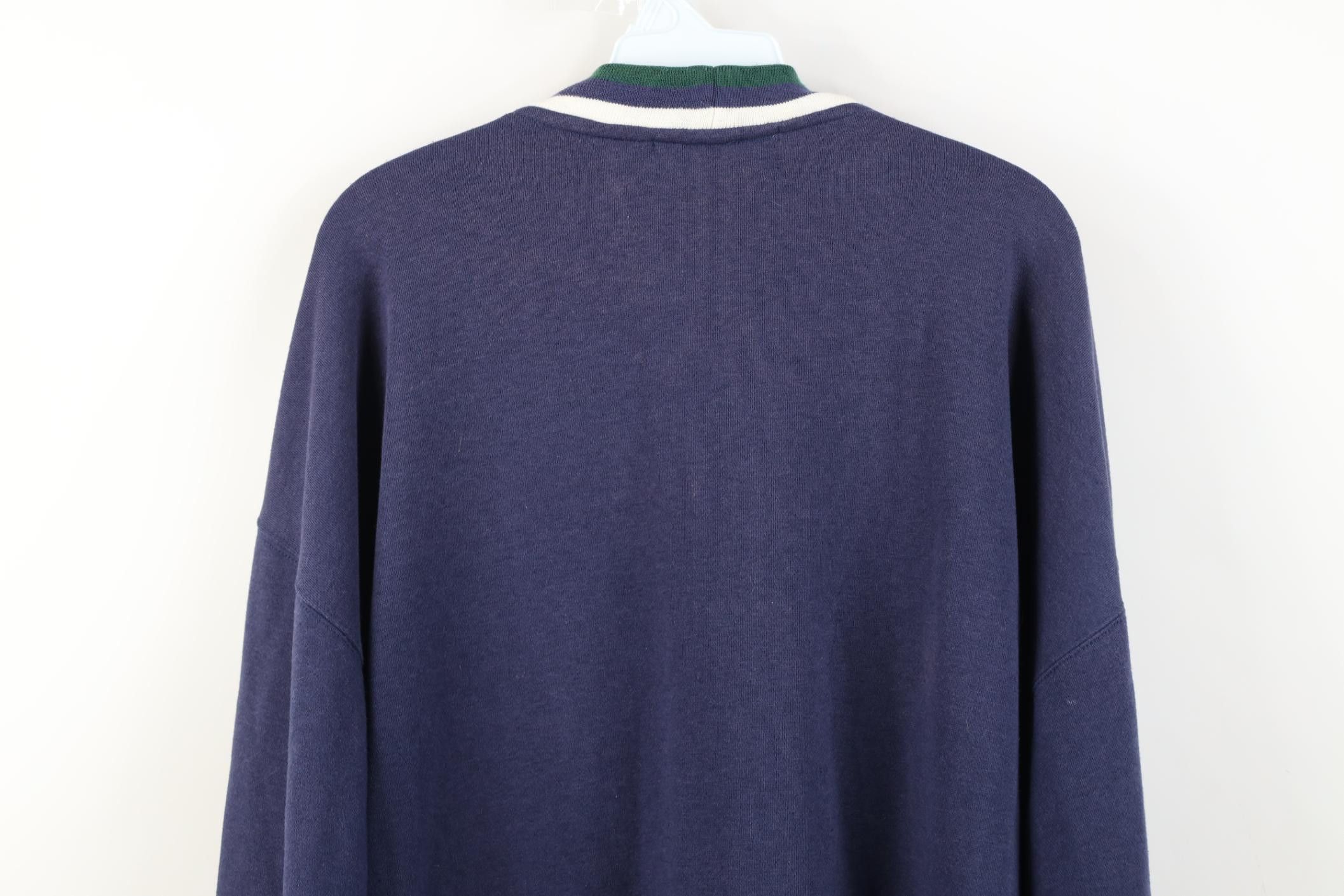 Vintage Vintage 90s Streetwear Golf Golfing Cardigan Sweatshirt Blue Size US XL / EU 56 / 4 - 15 Thumbnail