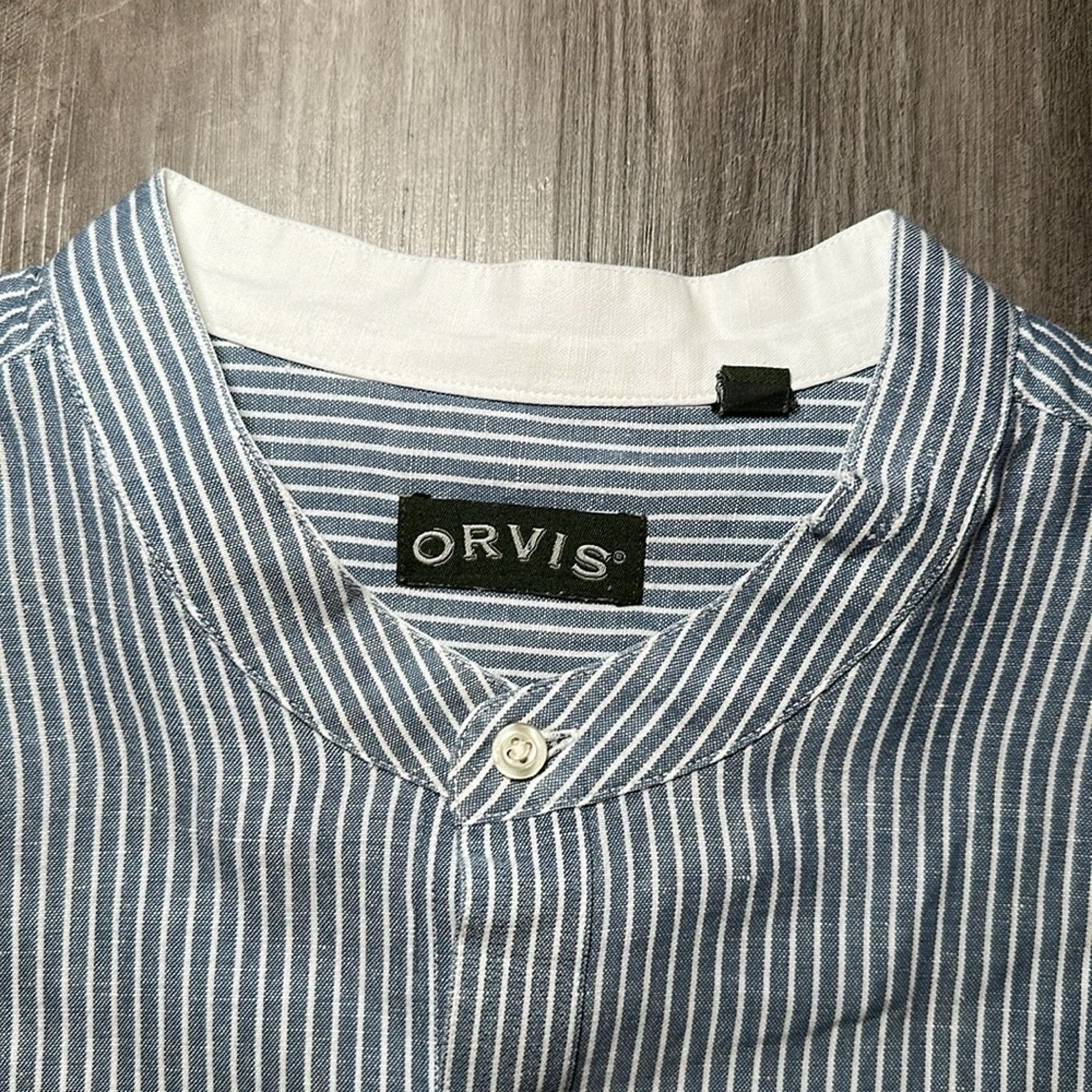 Orvis Orvis Frontier Collar Linen Blend Long Sleeve - 2XL Size US XXL / EU 58 / 5 - 6 Thumbnail