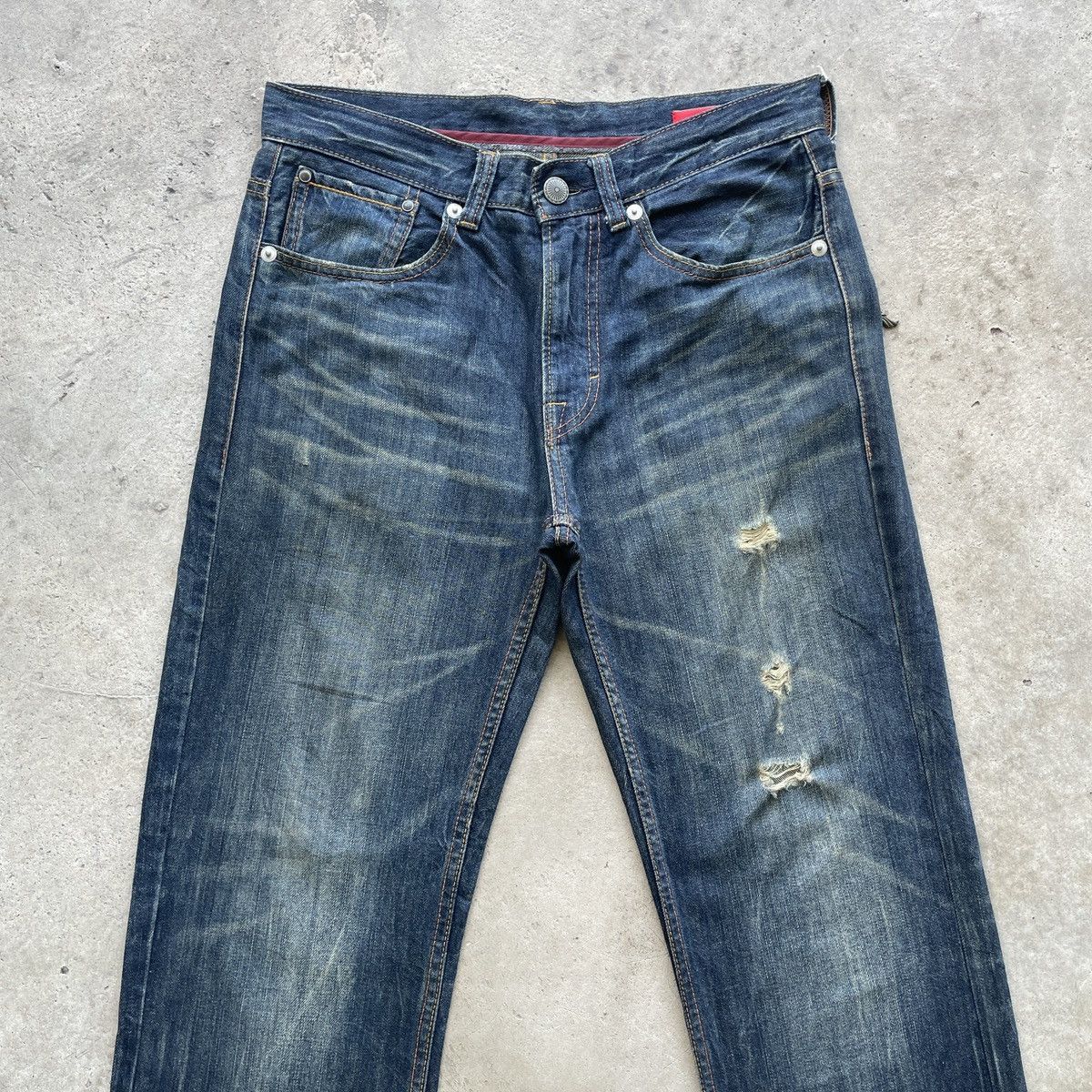 Japanese Brand × Jean Vintage Avail Jeans Japan Faded Denim Pants Distressed W32 Size US 32 / EU 48 - 4 Thumbnail