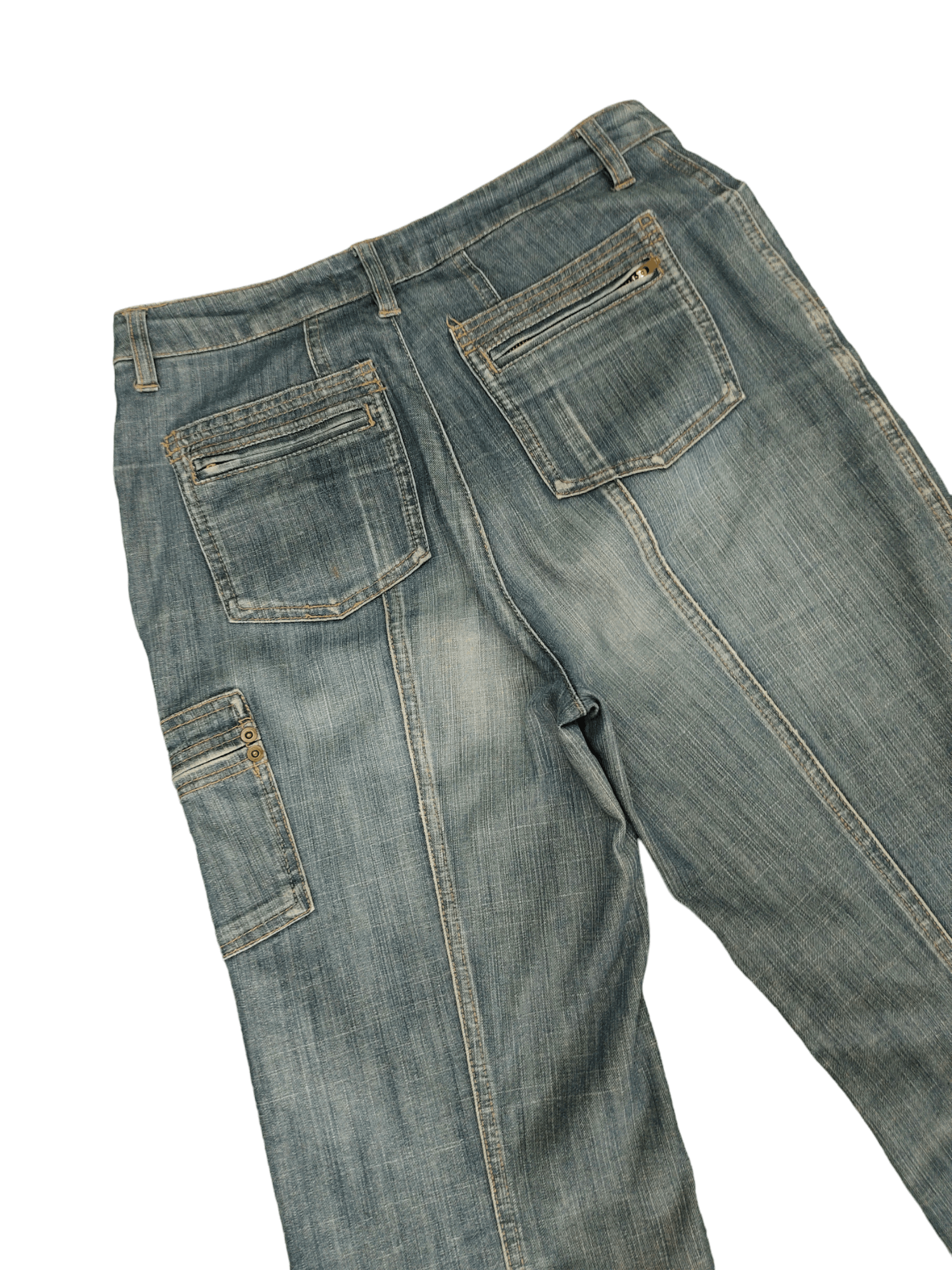 If Six Was Nine Flare Jeans Fontana Grande Denim Boot Cut Ifsixwasnine Y2k Size US 29 - 13 Thumbnail