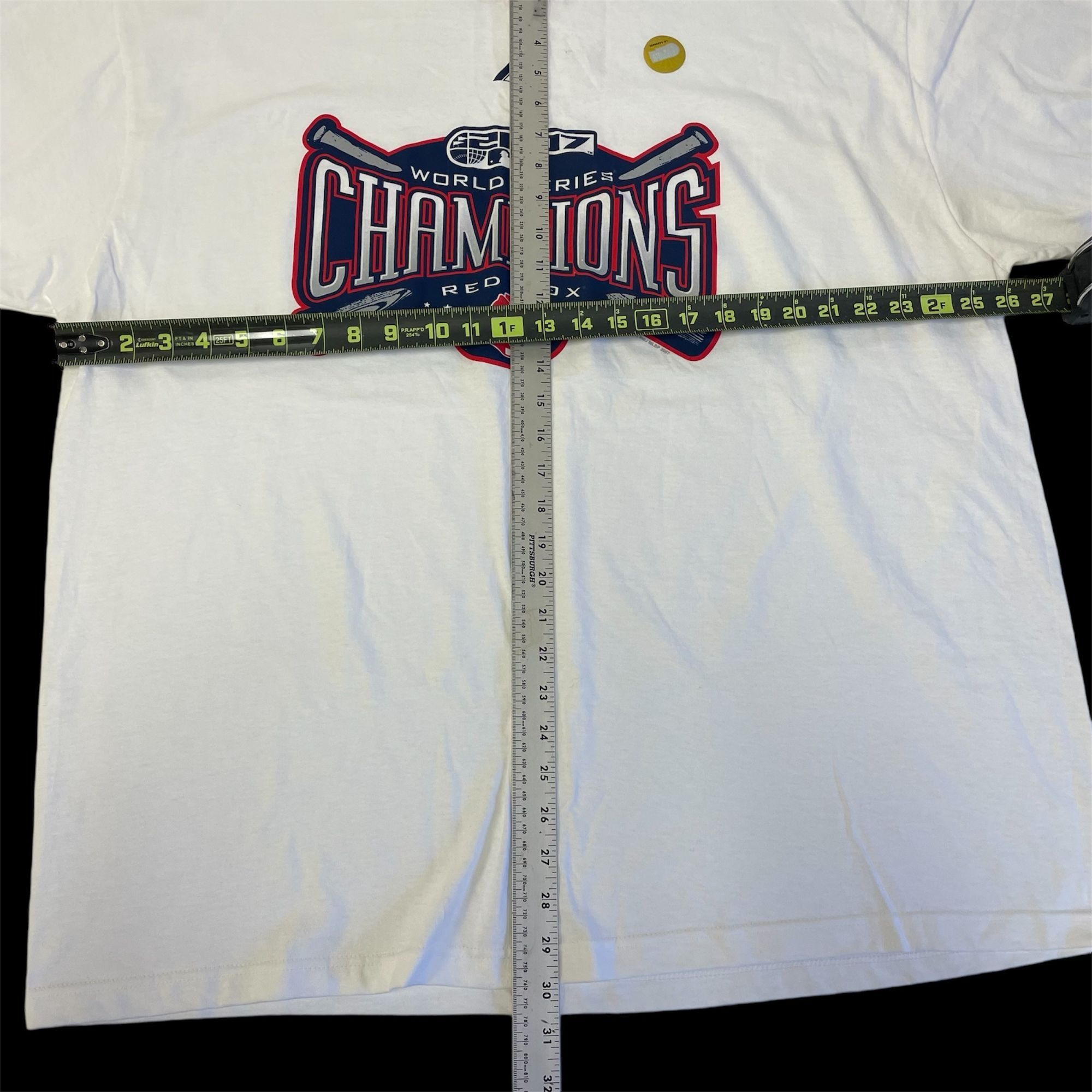 Majestic NEW Majestic 2007 MLB RED SOX World Series Champions RINGER Size US XXL / EU 58 / 5 - 9 Thumbnail