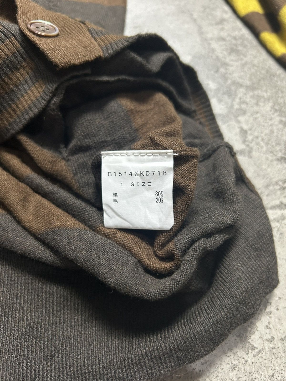 Issey Miyake Frapbois by Issey Miyake Stipe Knit Cardigan Hooded Jacket Size US M / EU 48-50 / 2 - 8 Thumbnail