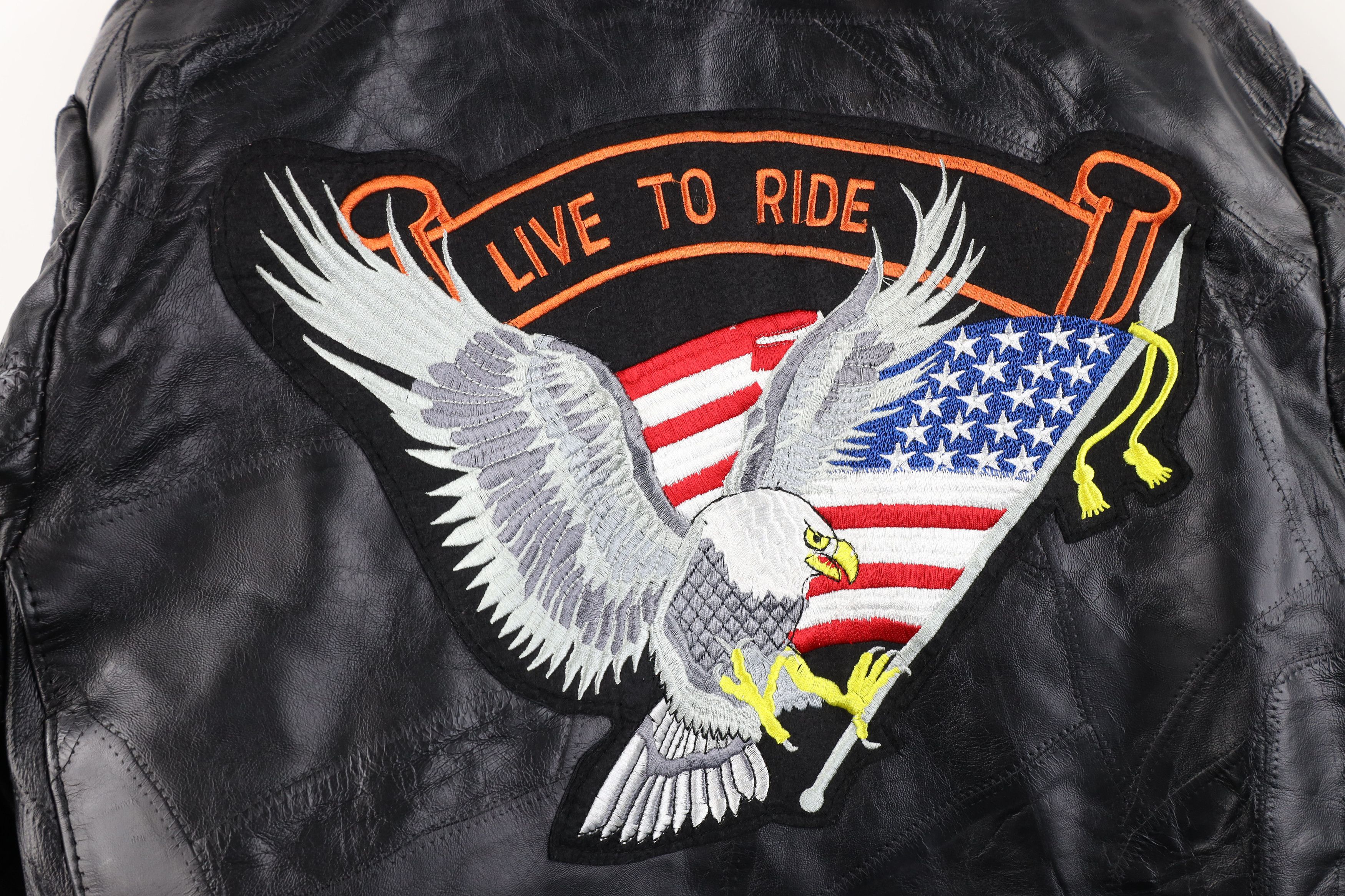 Vintage Vintage 90s Buffalo Leather Motorcycle Cafe Racer Jacket Size US L / EU 52-54 / 3 - 11 Thumbnail
