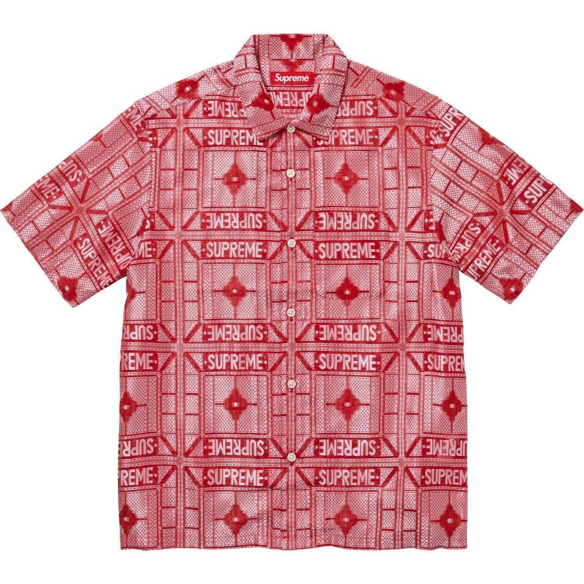 Supreme Tray Jacquard S/S Shirt Shirts Button Ups