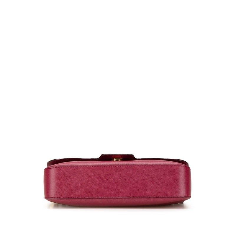 Salvatore Ferragamo Salvatore Ferragamo Leather Gancini Chain Shoulder Bag Pink Size ONE SIZE - 12 Thumbnail