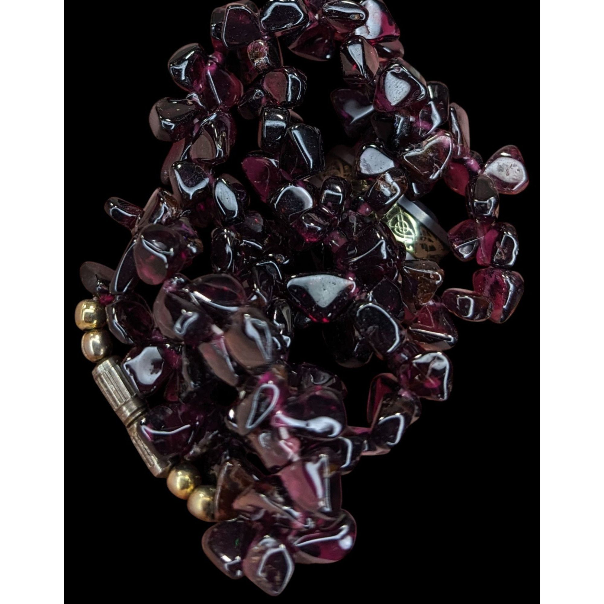Handmade Vintage Handmade Natural Garnet Chip Necklace Size ONE SIZE - 6 Thumbnail