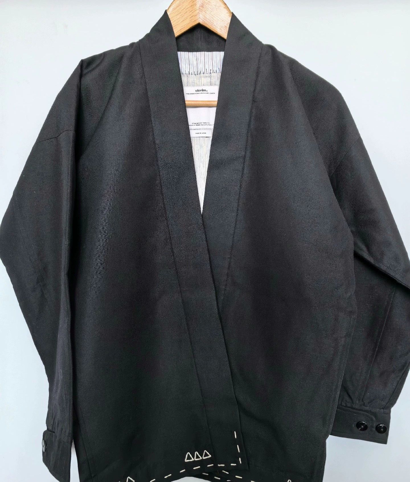 Visvim Visvim Wool blended cotton-padded jacket robe Size US S / EU 44-46 / 1 - 1 Thumbnail