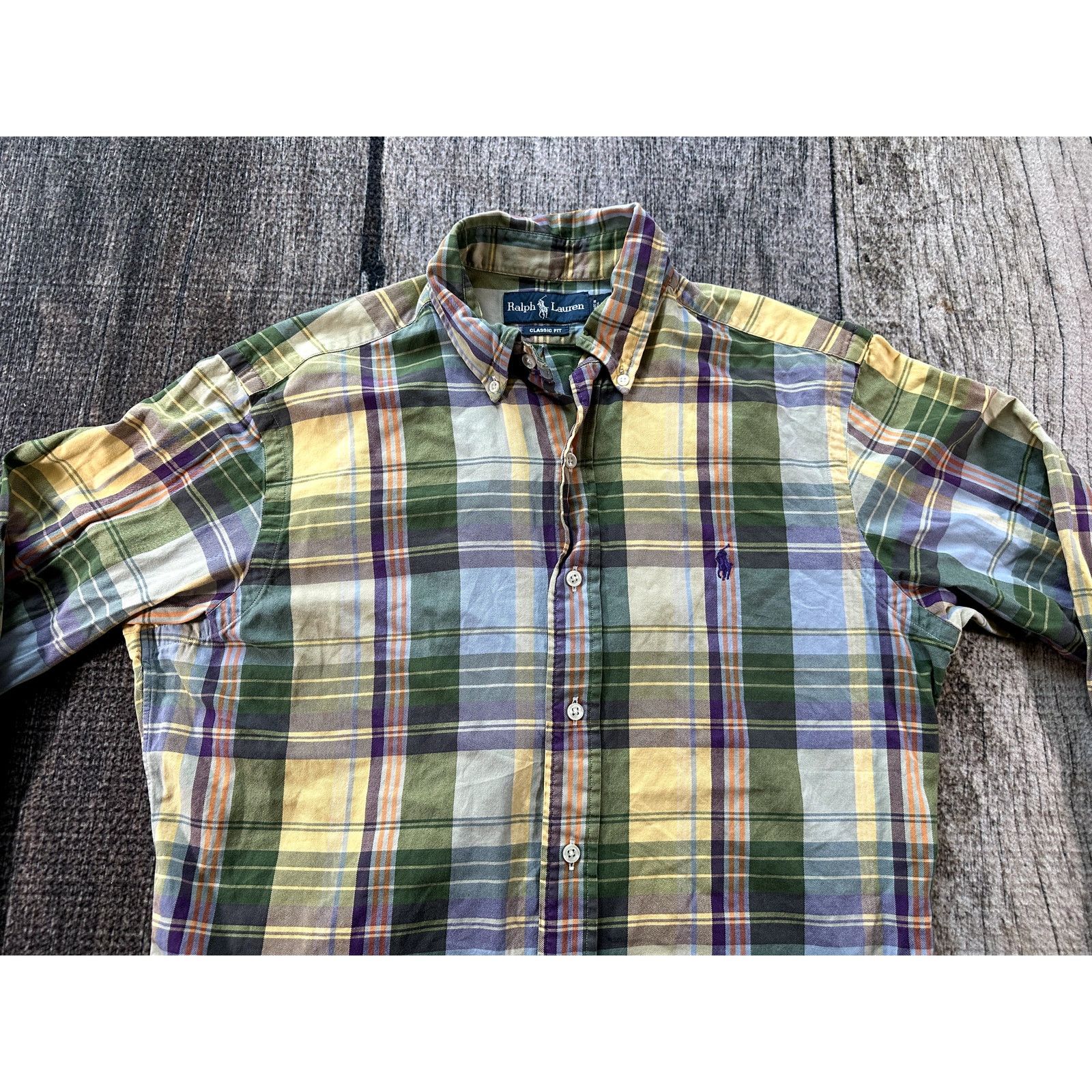 Ralph Lauren Ralph Lauren Classic Fit Shirt Men M Multicolor Plaid Preppy Size US M / EU 48-50 / 2 - 2 Thumbnail