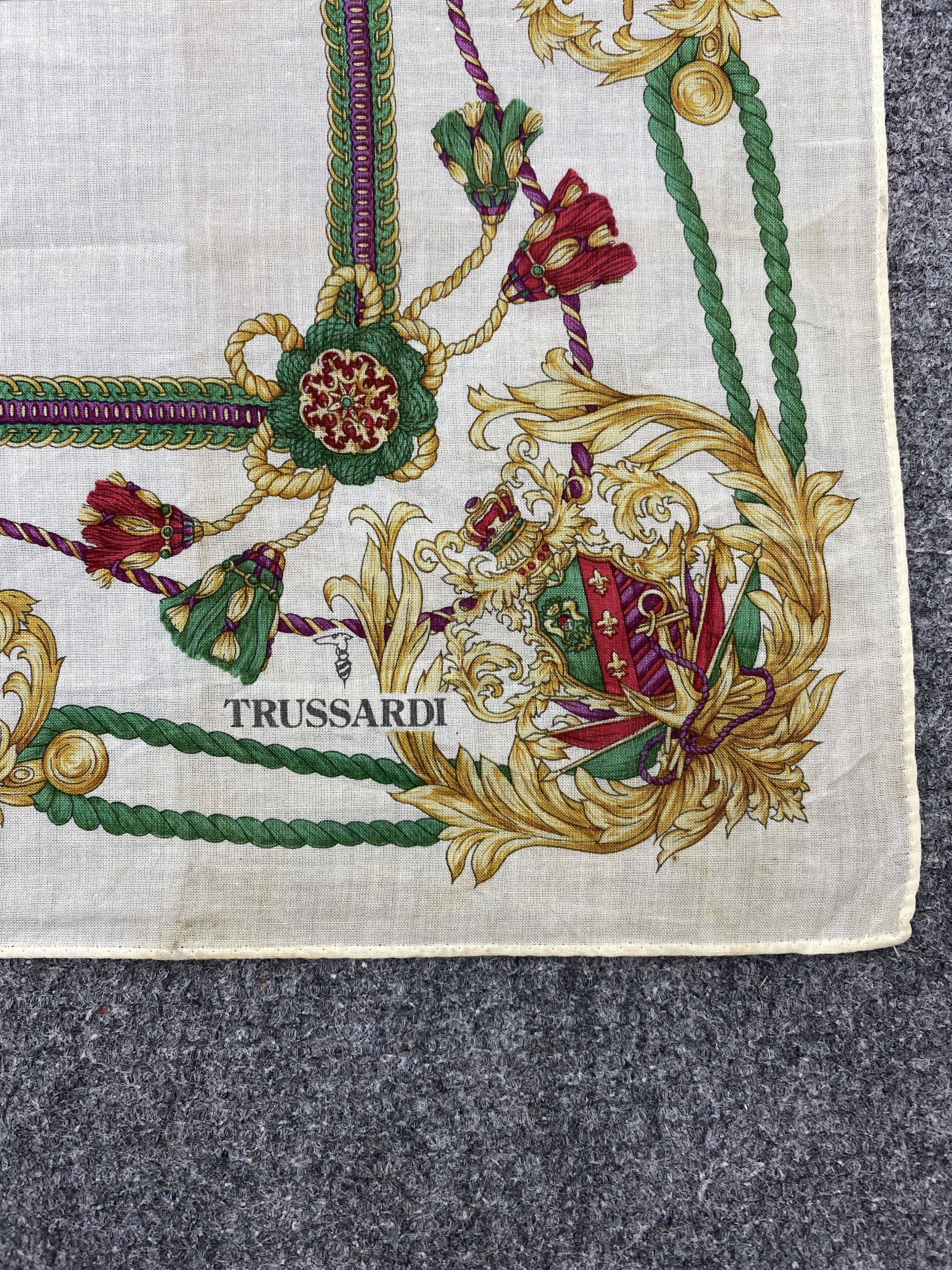 Trussardi Vintage Trussardi Handkerchief / Neckerchief HKC0923 Size ONE SIZE - 5 Thumbnail