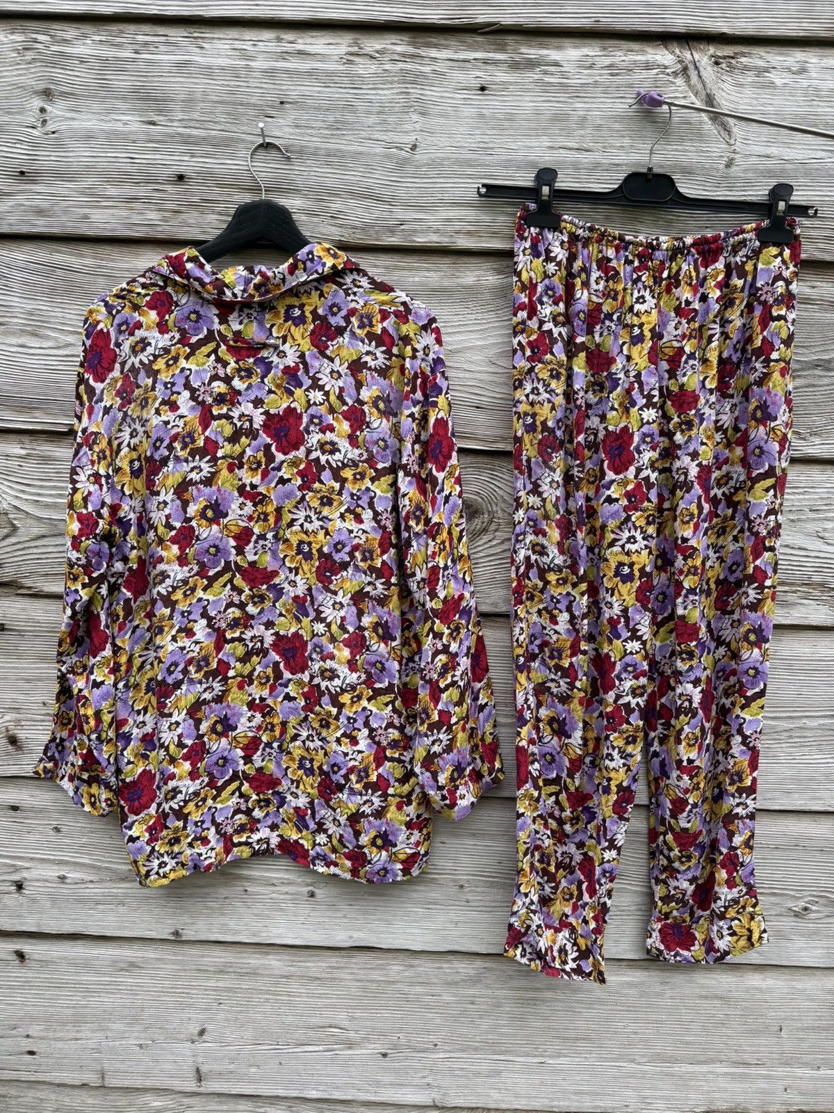 Jean Paul Gaultier Jean Paul Gaultier Multicolor Floral Flower Pyjama Set Size US M / EU 48-50 / 2 - 4 Thumbnail