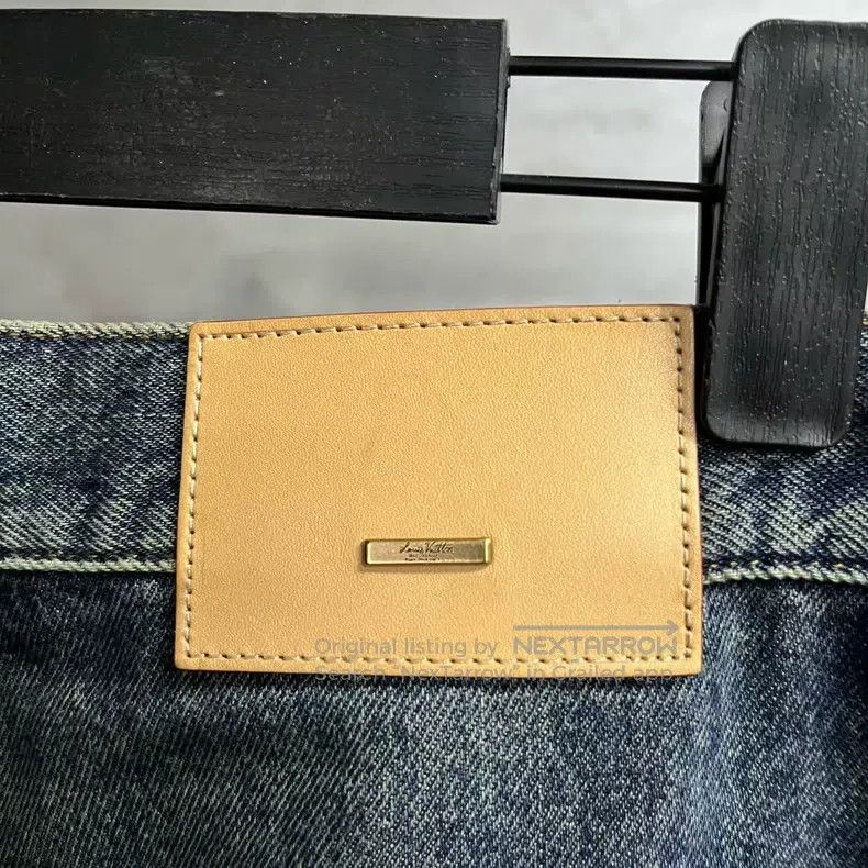 Louis Vuitton Louis Vuitton Dark Blue Logo Embossed Loose Straight-Leg W Size US 30 / EU 46 - 5 Thumbnail
