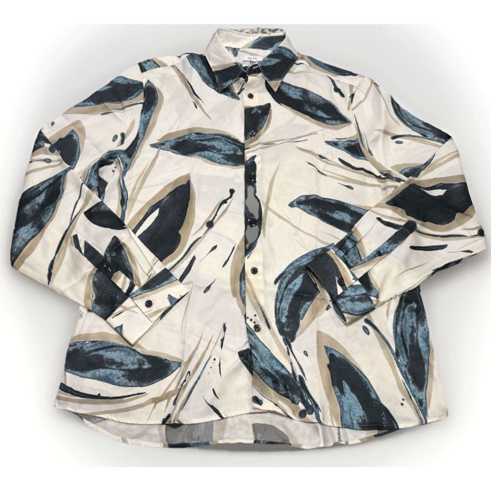 Reiss REISS Sab Painted Print Shirt Regular Fit Button Up Sz XXL EUC Size US XXL / EU 58 / 5 - 3 Thumbnail