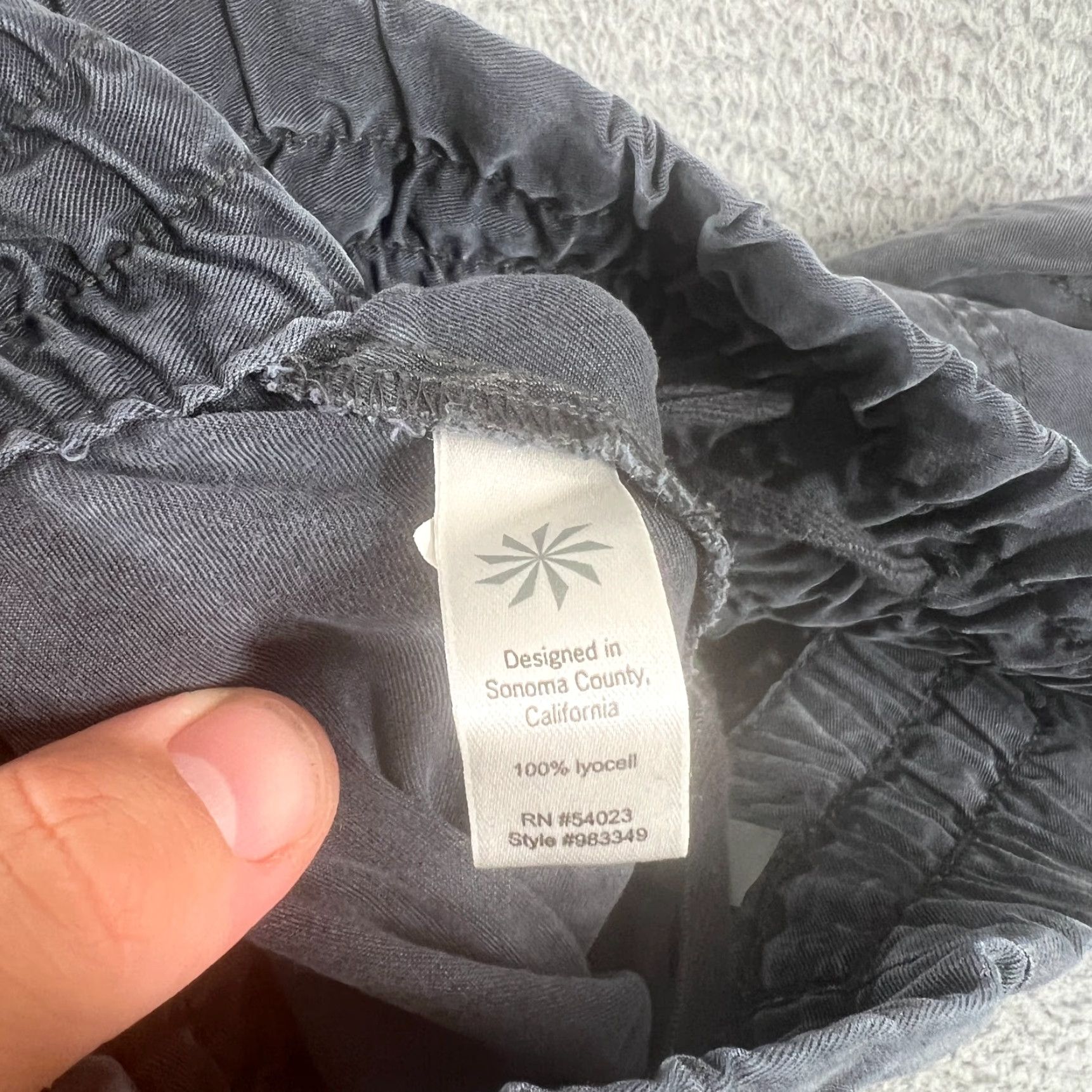 Athleta ATHLETA Capri Jogger Pants Women 6 Gray Drawstring Elastic Waist Lyocell Tapered Classic Size 28" / US 6 / IT 42 - 7 Thumbnail